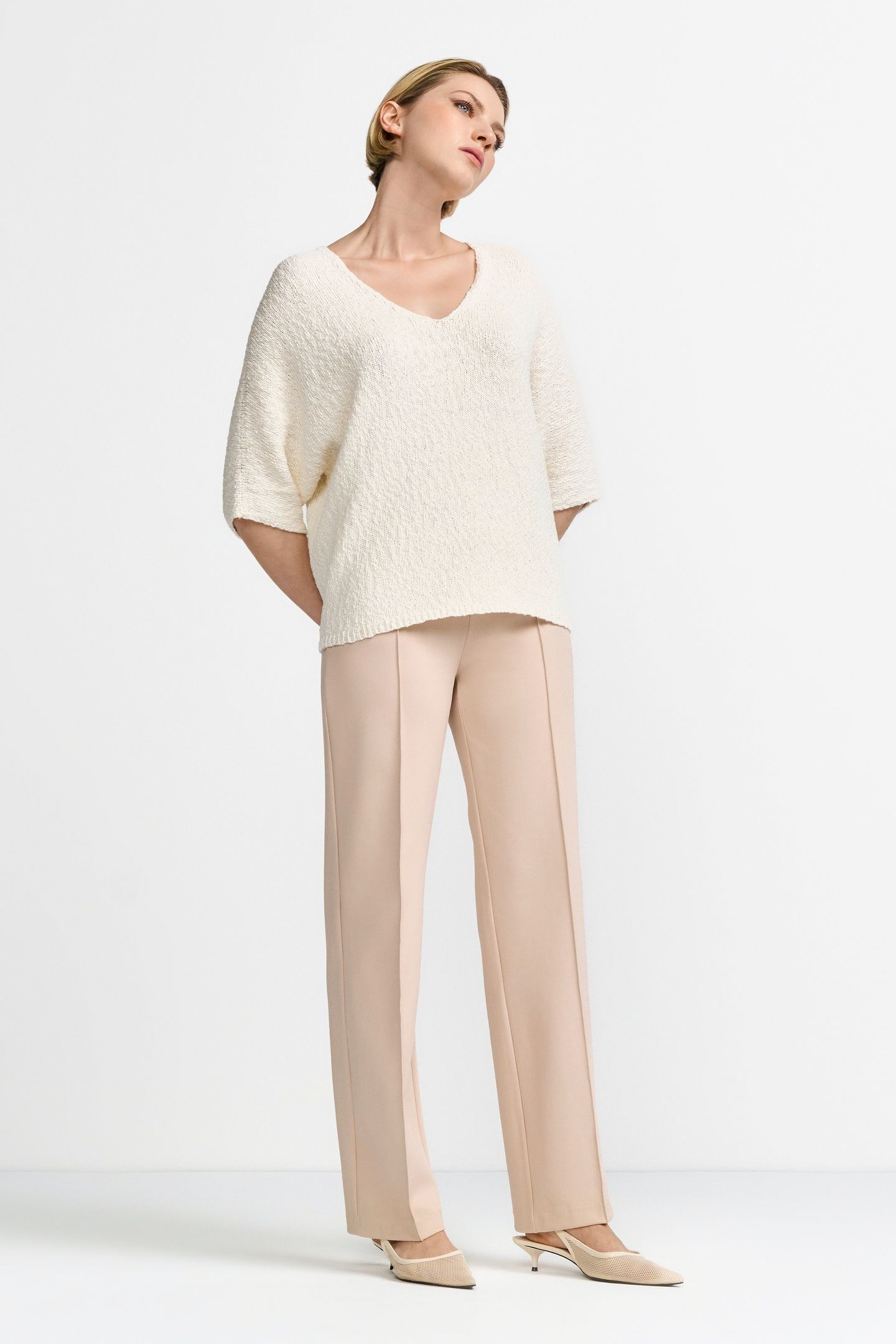 CULOTTE WITH ELASTIC TAPE CAFFEE LATTE 2
