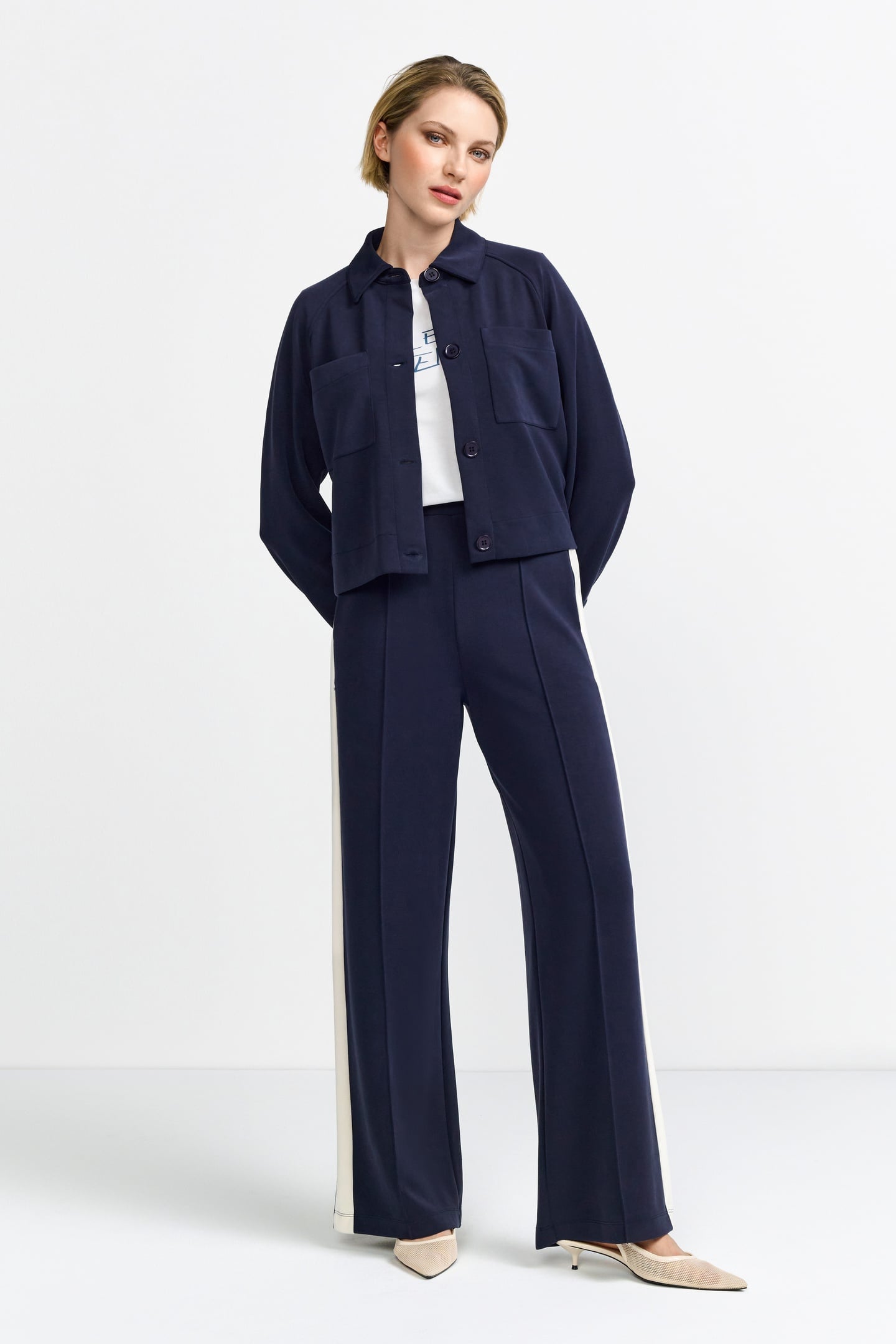 SCUBA JACKET DENIM LOOK MIDNIGHT BLUE 1