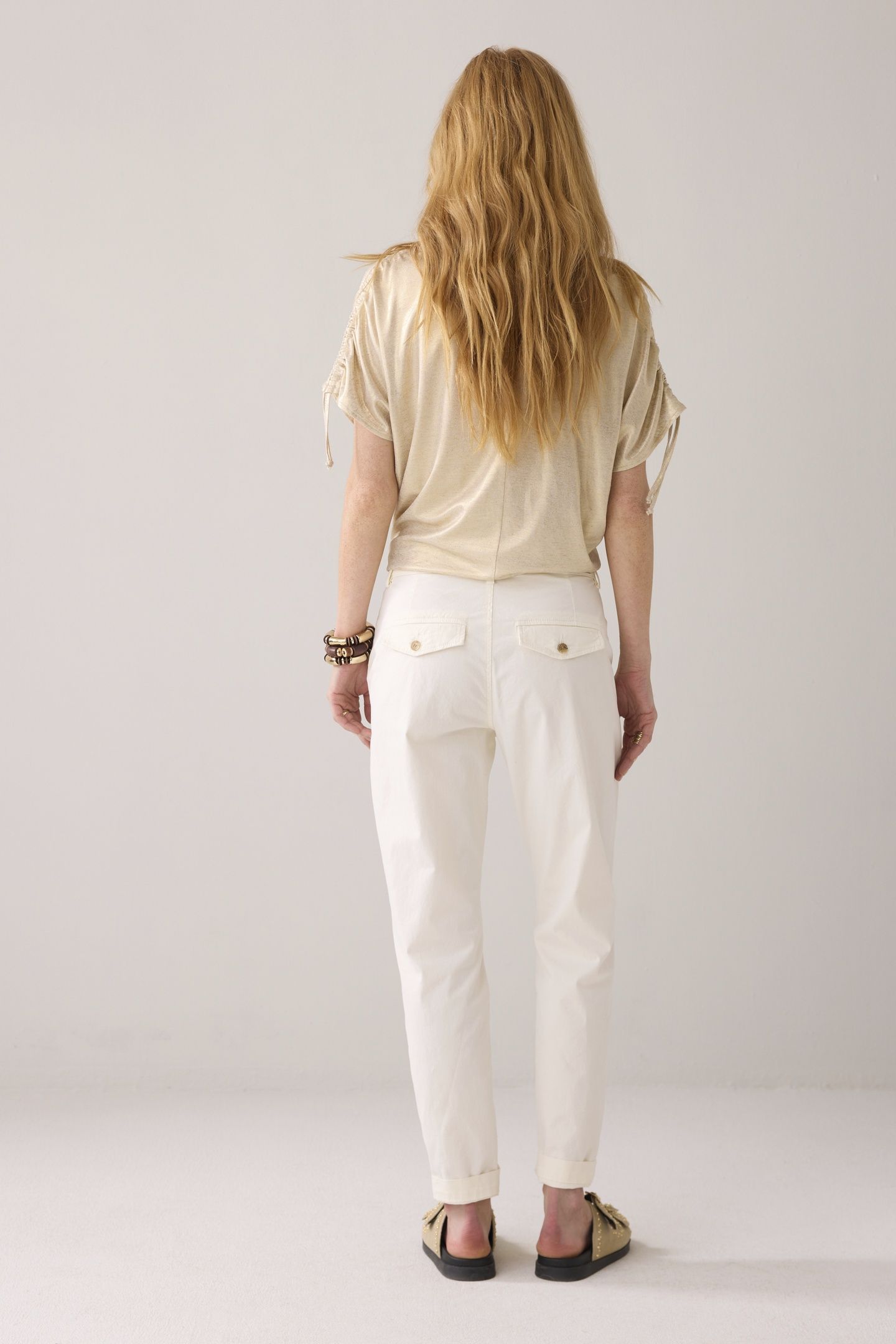 SLIM CHINO LT WT AURORA TWILL OFF WHITE 2