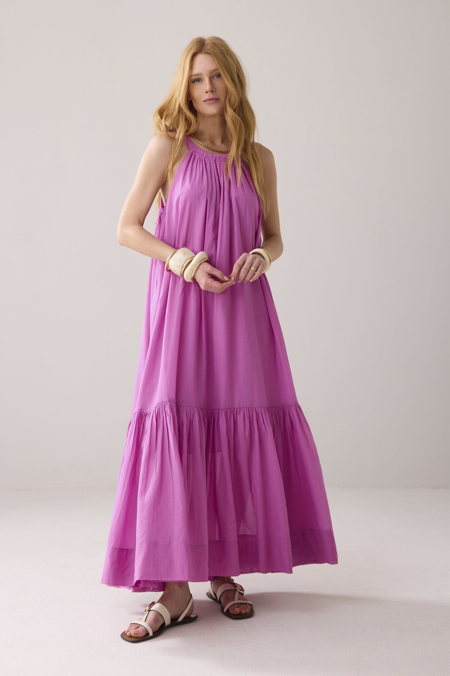 DRESS SUSHI VOILE CYCLAAM 1
