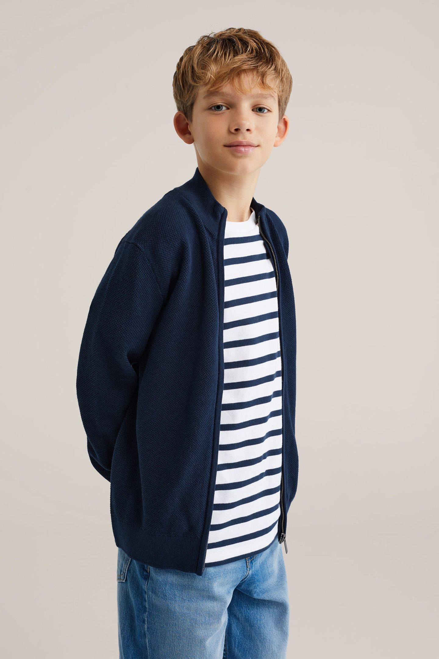 CARDIGAN NAVY BLUE 1