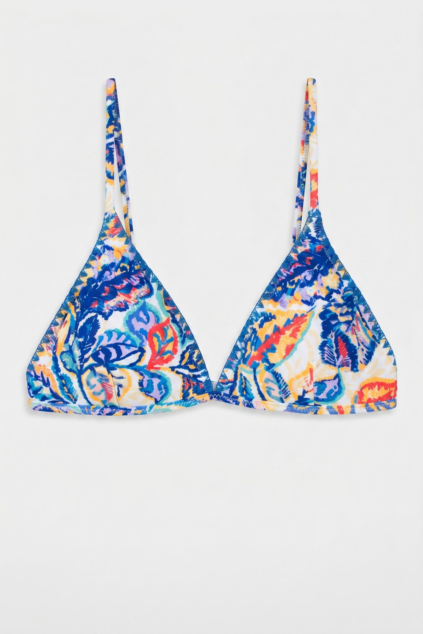ROMY BIKINI TOP BRUNCH FLOWER BLUE BRUNCH FLOWER 2