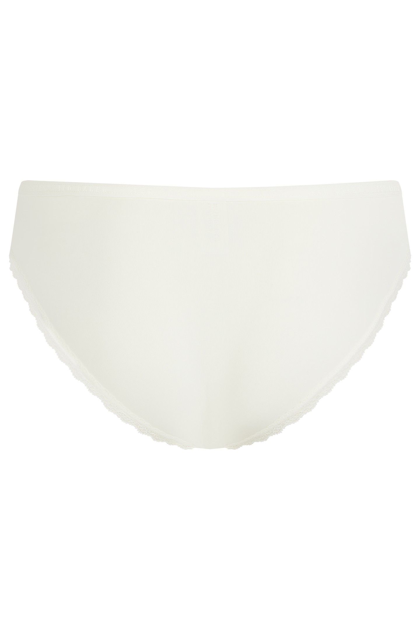 ZARIA 3PK SOLID BRIEF WITH LACE TRIM EGRET/BLUE/ALMOND 6