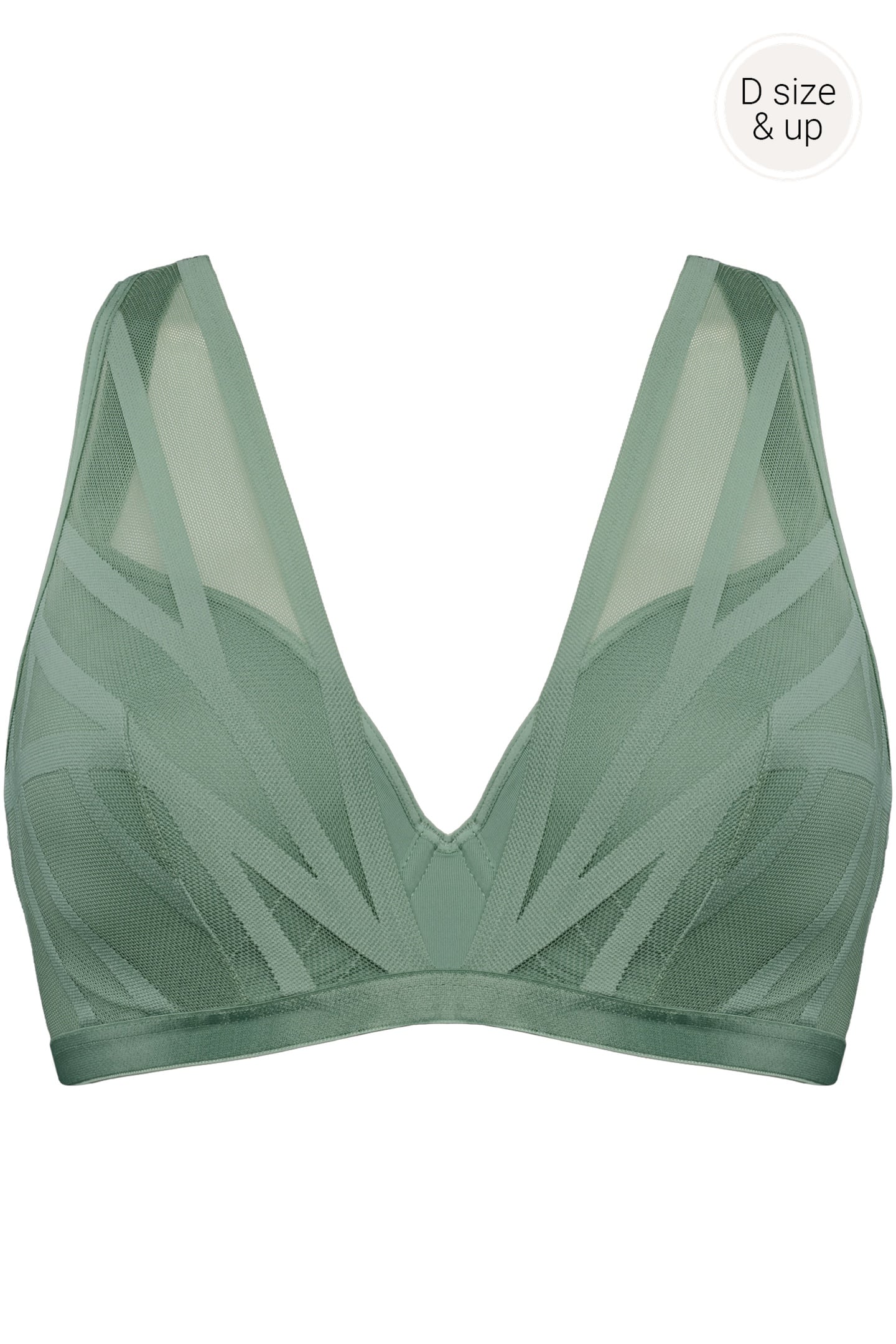 THE ILLUSIONIST BRAPLUNGEWIRED PADDED GREEN 2