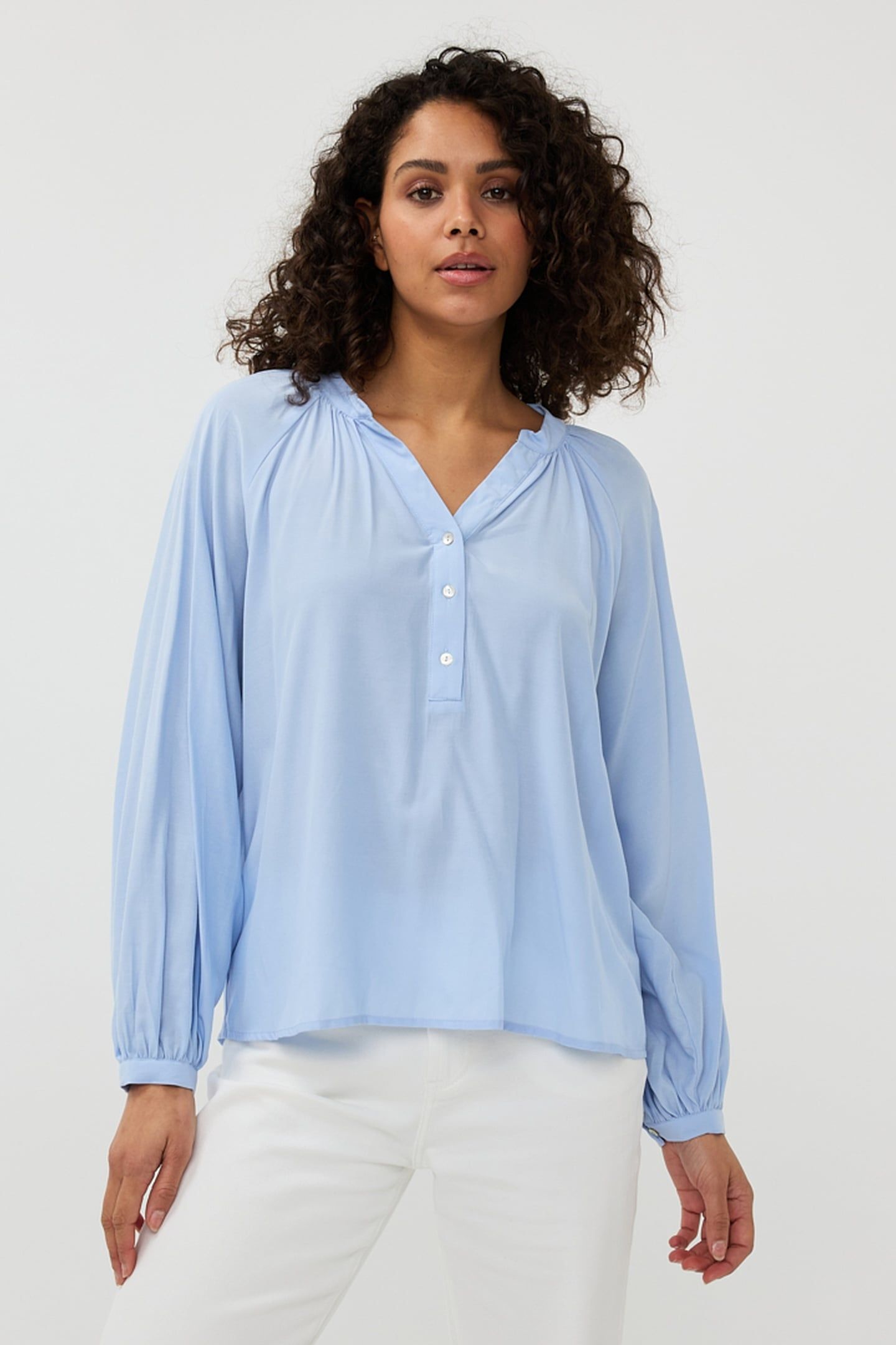 BLOUSE R-NECK RAGLAN SKY BLUE 1