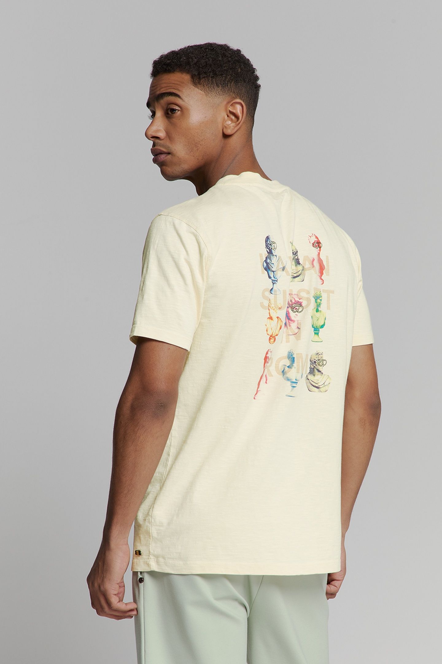 T-SHIRT CREWNECK SLUB PLACED PRINTS OFFWHITE 3