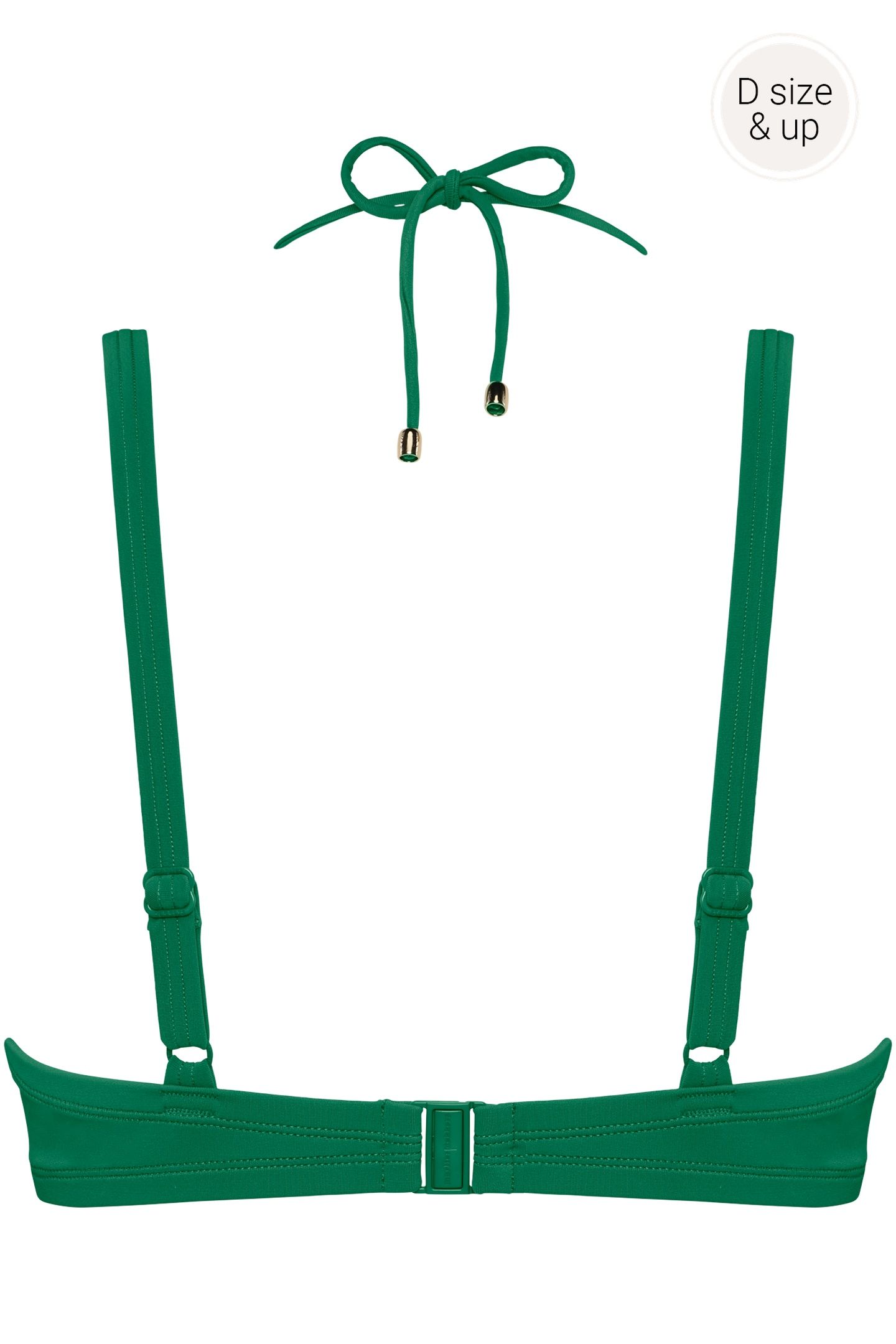 JET SET BIKINI TOPPLUNGE BALCONYWIRED PADDED GREEN 3