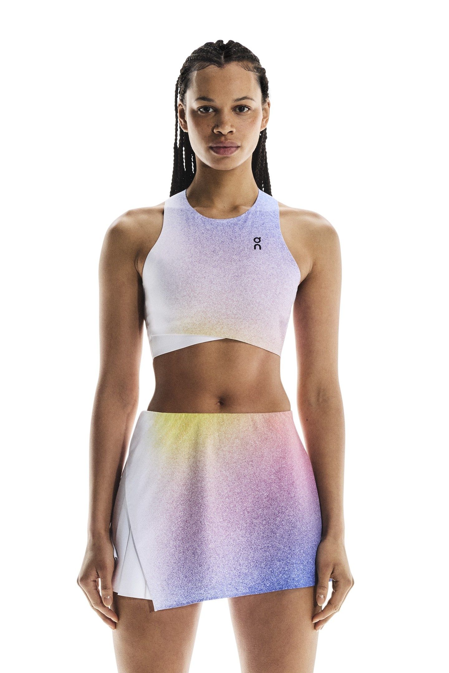 COURT CROP TOP 1 W WHITE | INDIGO 2