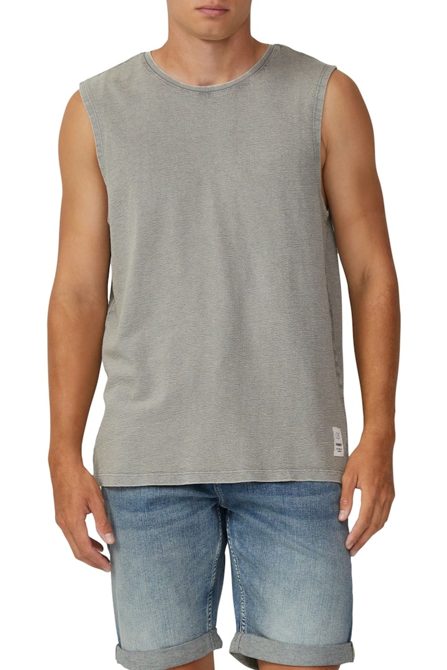 QS T-SHIRTS LIGHT GREY 1