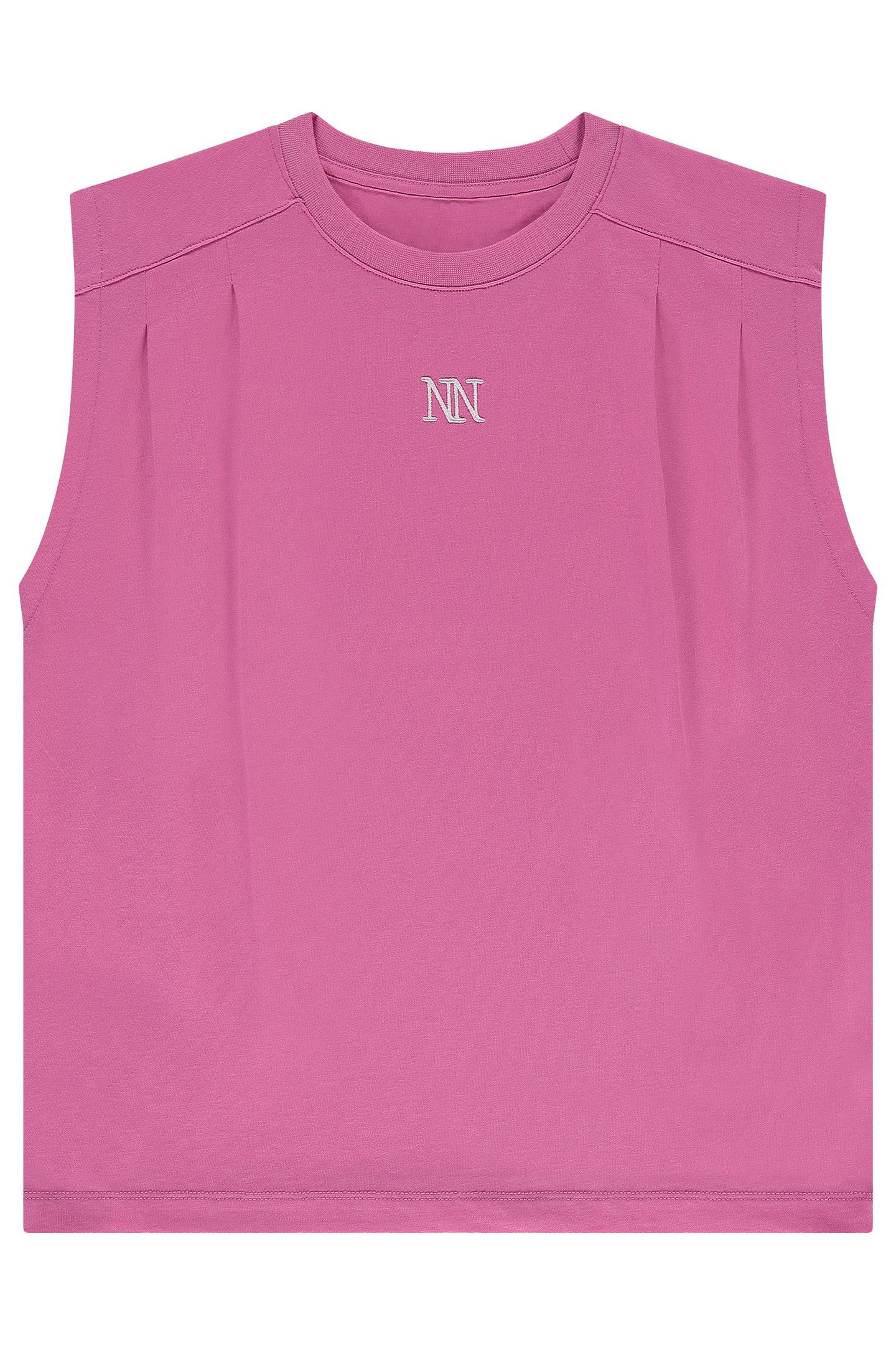 PLEAT T-SHIRT SUPER PINK 1
