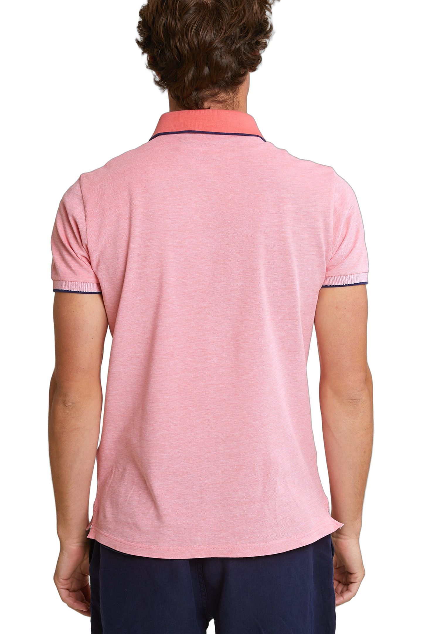CUSTOM FIT COTTON STRETCH POLO LT SUNSET 3