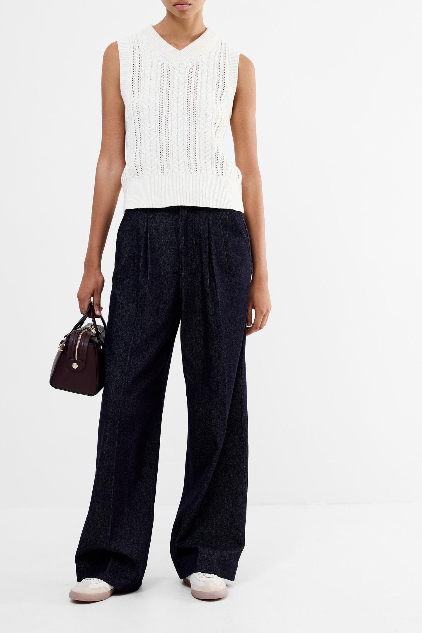 FLETCHER WIDE LEG DENIM TROUSE CLEAN INDIGO 1