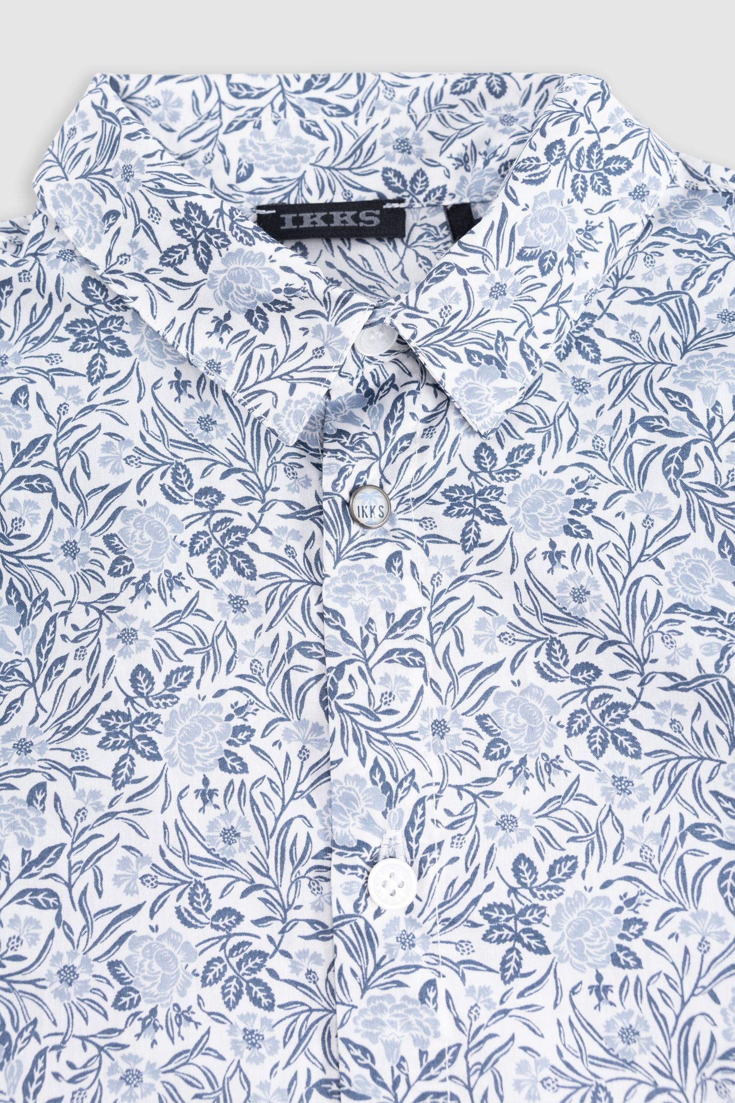 WHITE FLOWERY LIBERTY FABRIC SHIRT 4