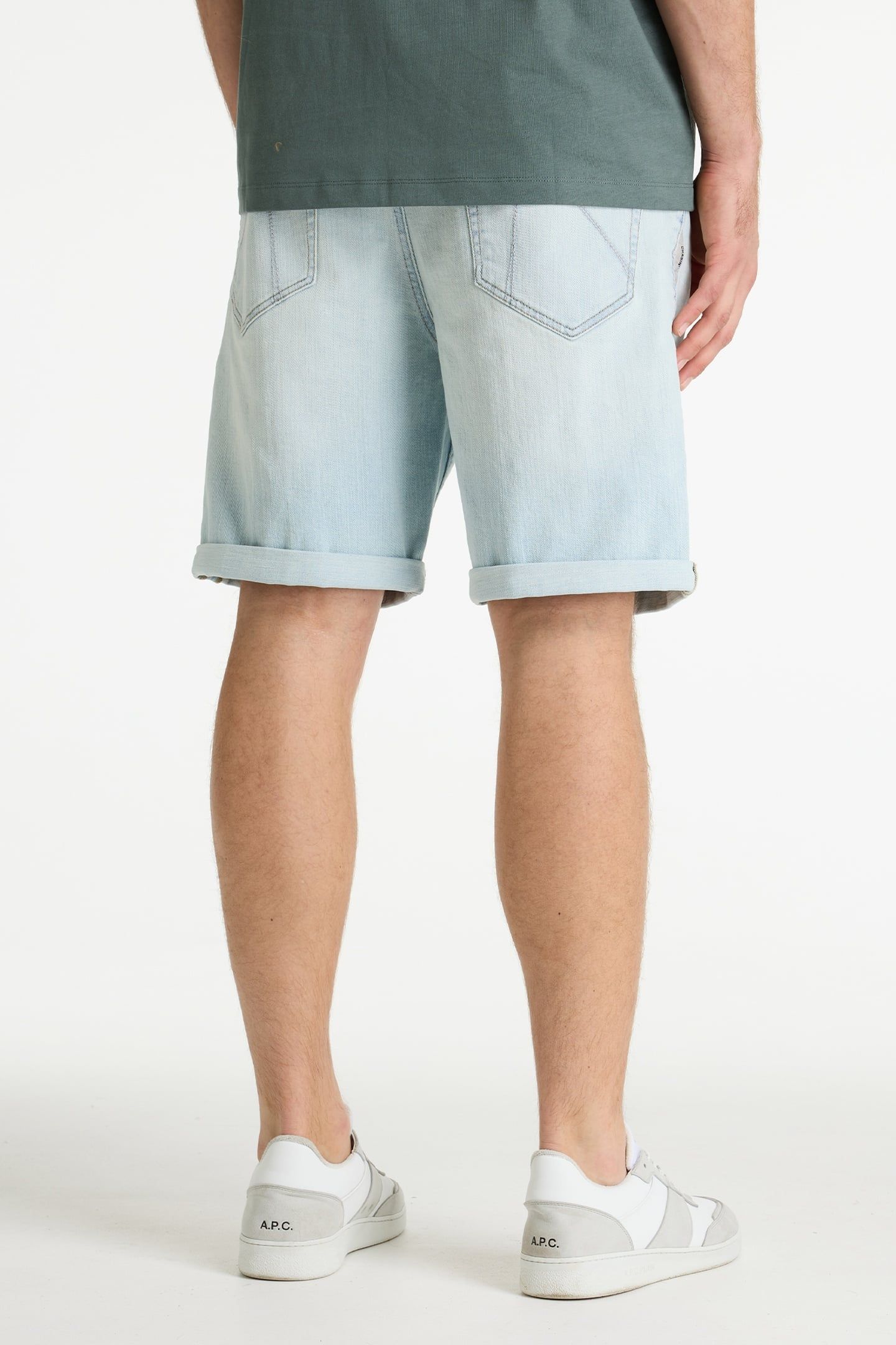 CROWN.S NORRIN BERMUDA/SHORT BLEACHED DENIM 2