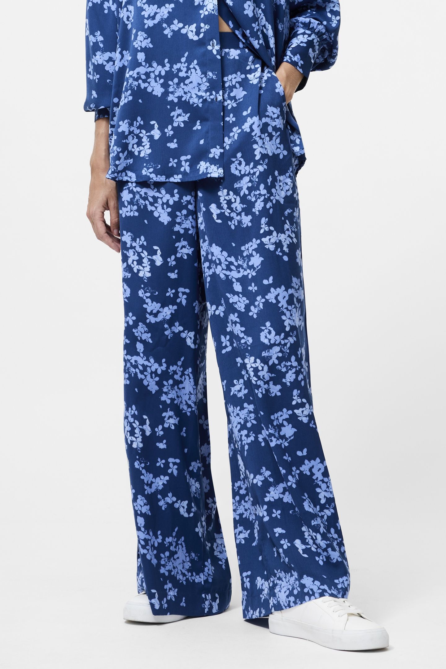 ISLA CELAYA STRAIGHT TROUSER BLUE MULTI 2
