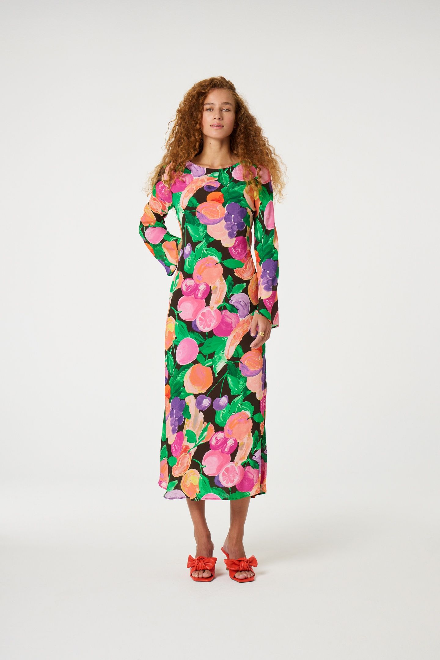 EMILE DRESS RAZZY PINK/GREEN APP 1