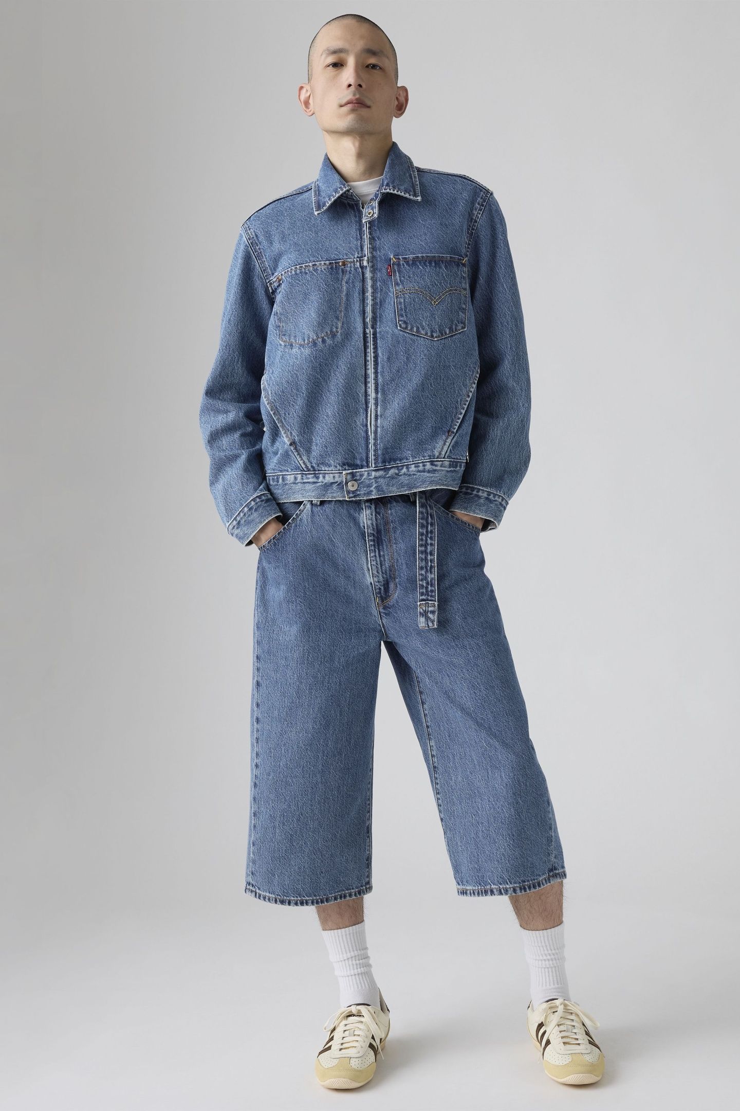 TWISTED BAGGY CAPRI JEANS 2