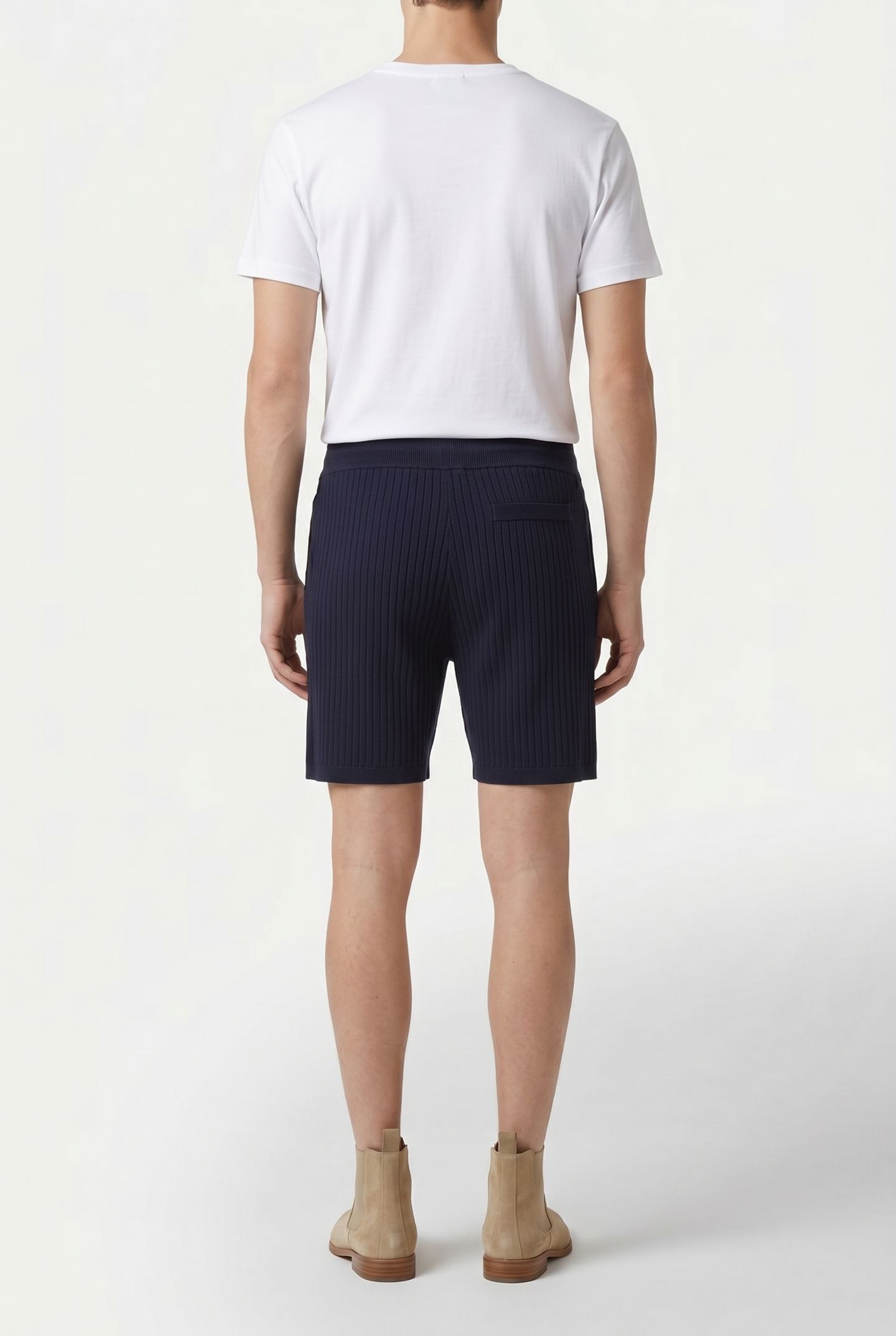 KNITTED SHORT NAVY 2