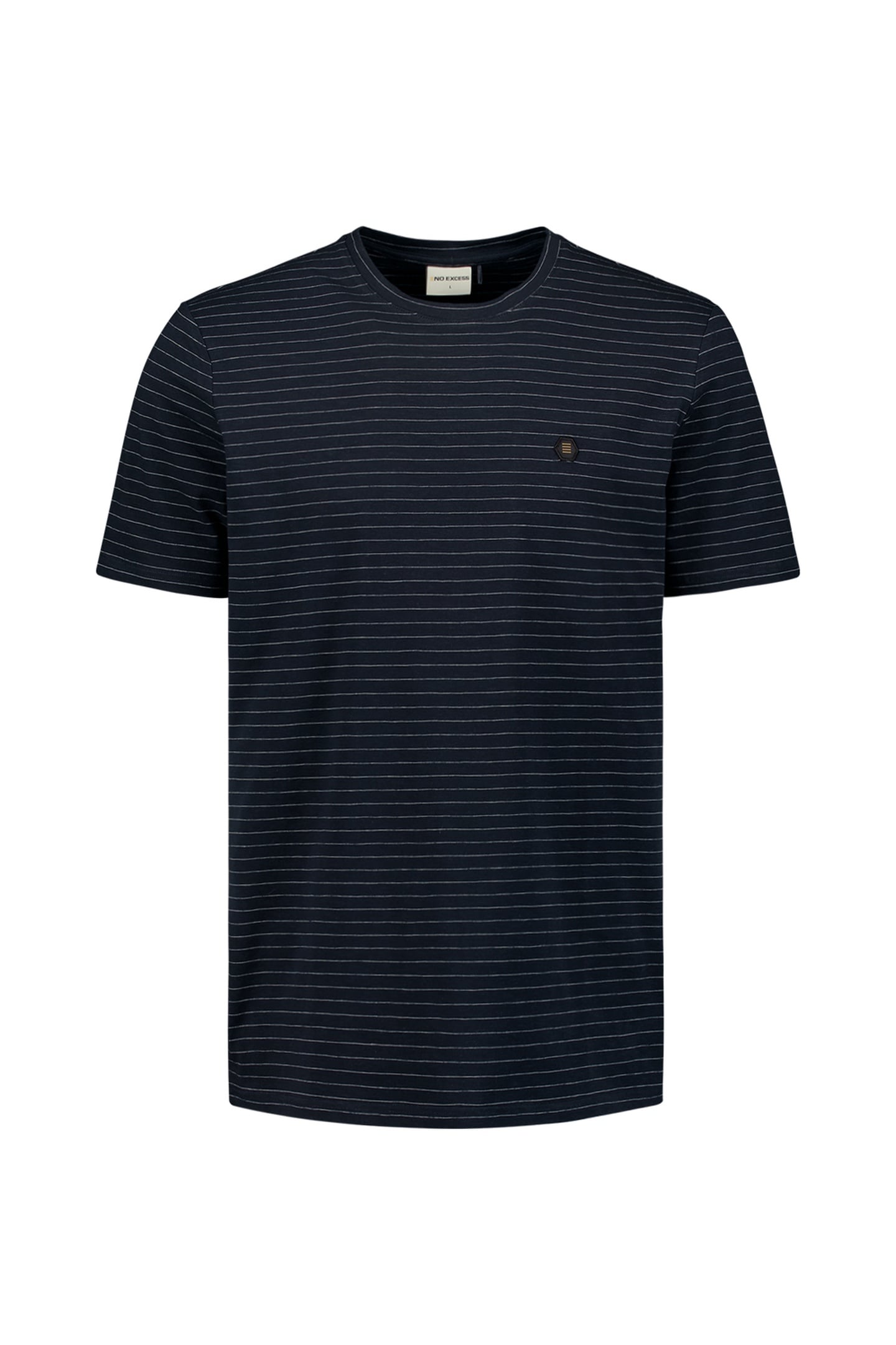 T-SHIRT CREWNECK SMALL PIN STRIPE DEEP BLUE 5