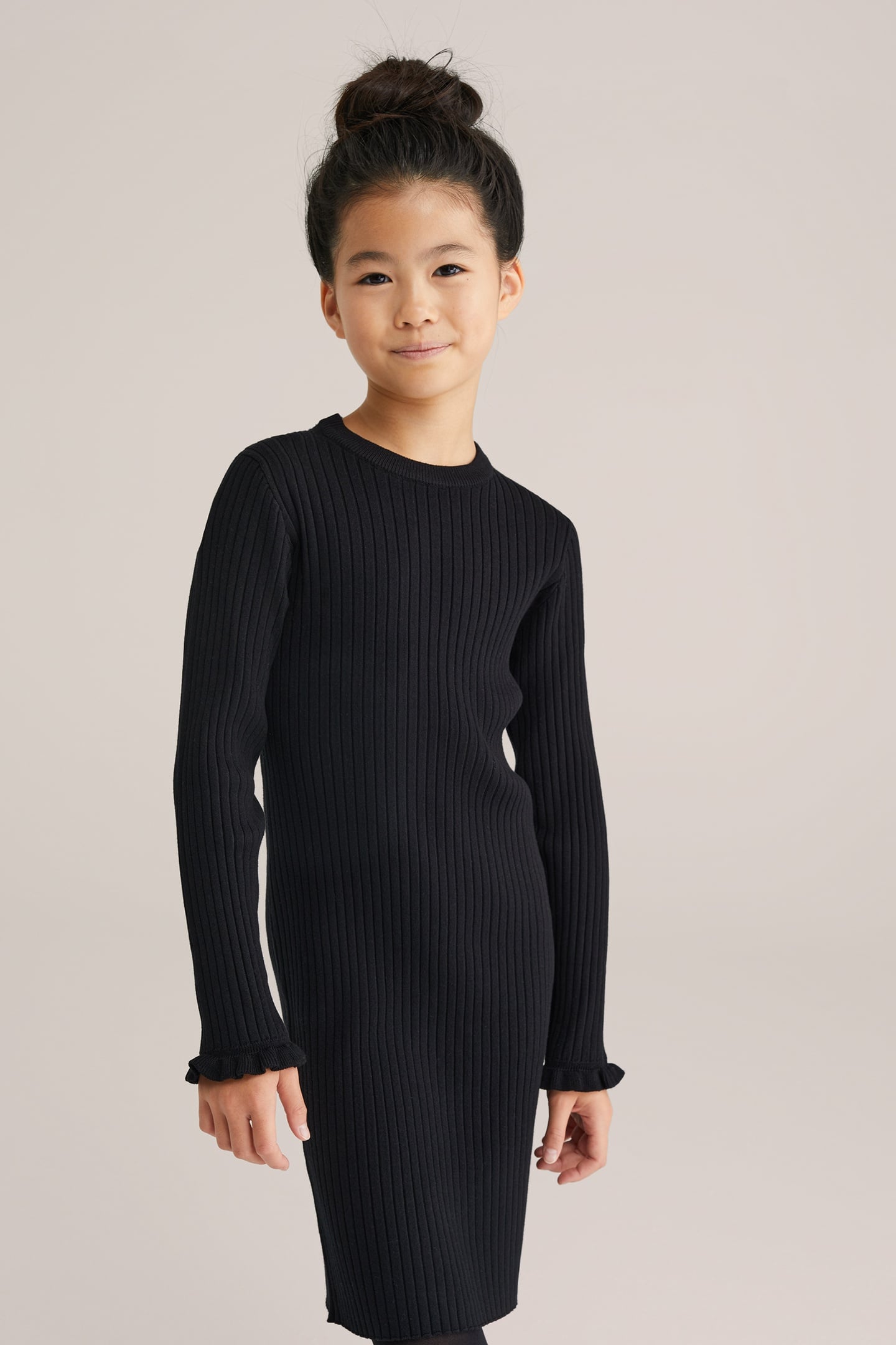 DRESS MID LENGTH BLACK 2
