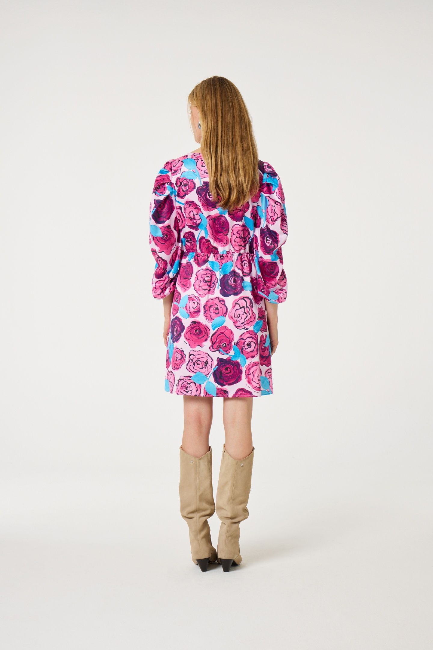 SARINA DRESS PINK DARLING/AZURE B 3