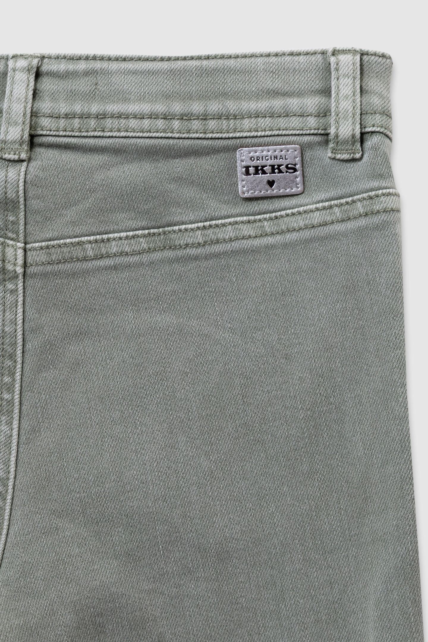 KHAKI FLARE JEANS WITH MAXI POCKETS 6