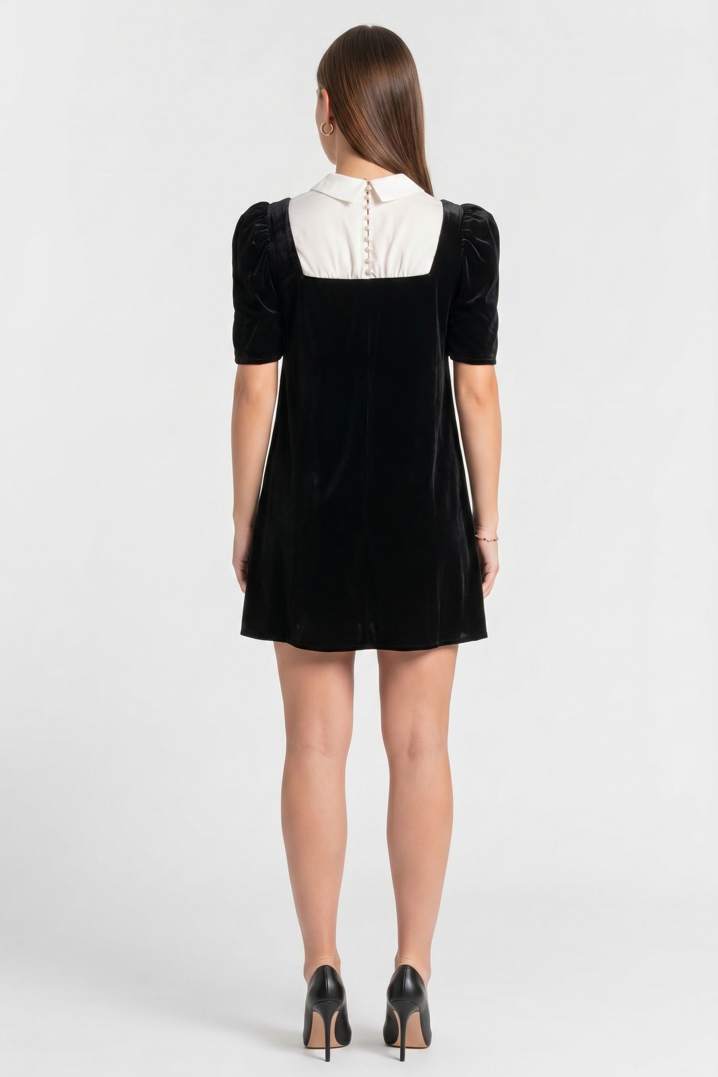 ASTRID VELVET DRESS PARTY BLACK 2