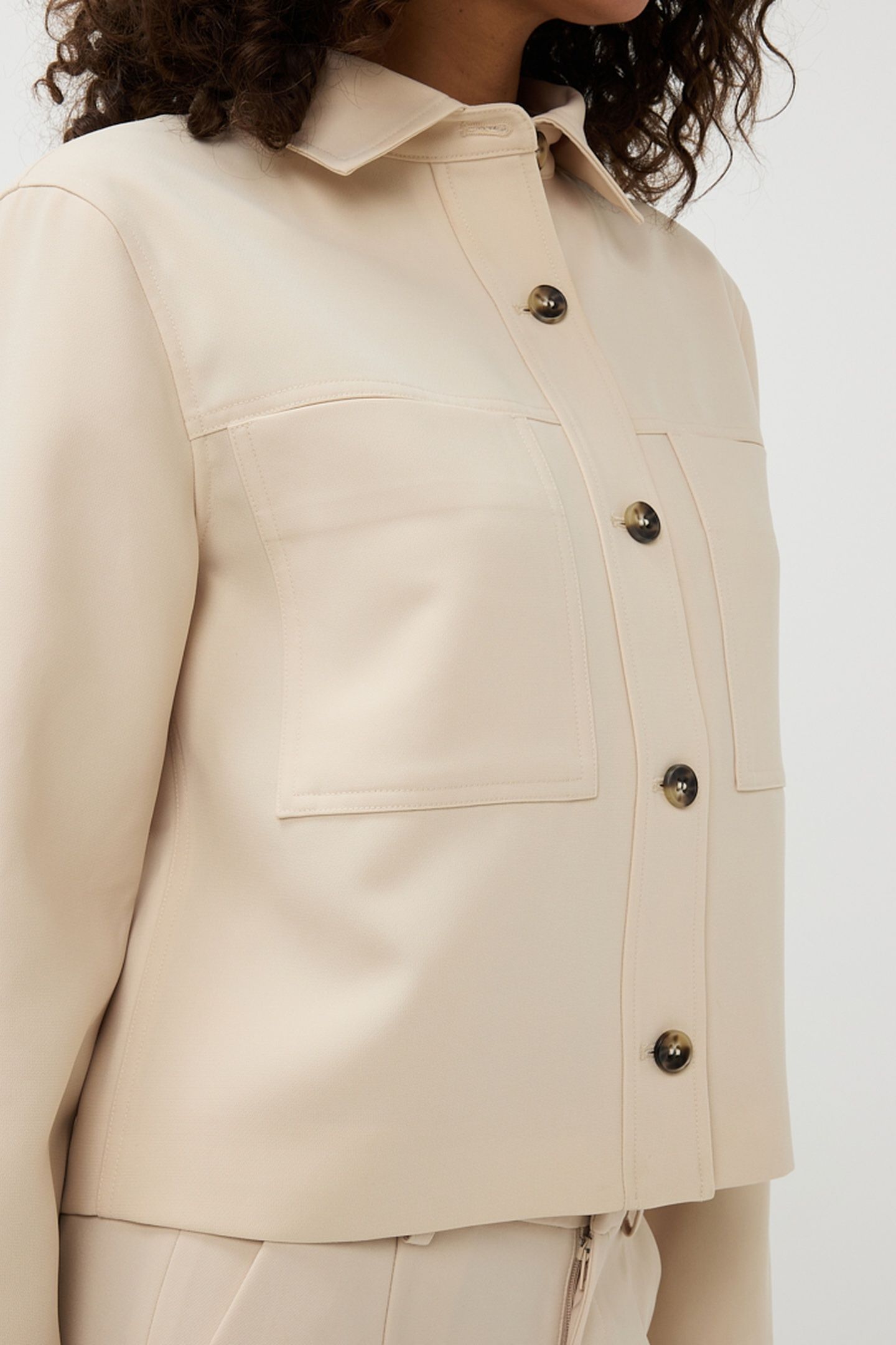 JACKET SHORT BASIC SAND 9