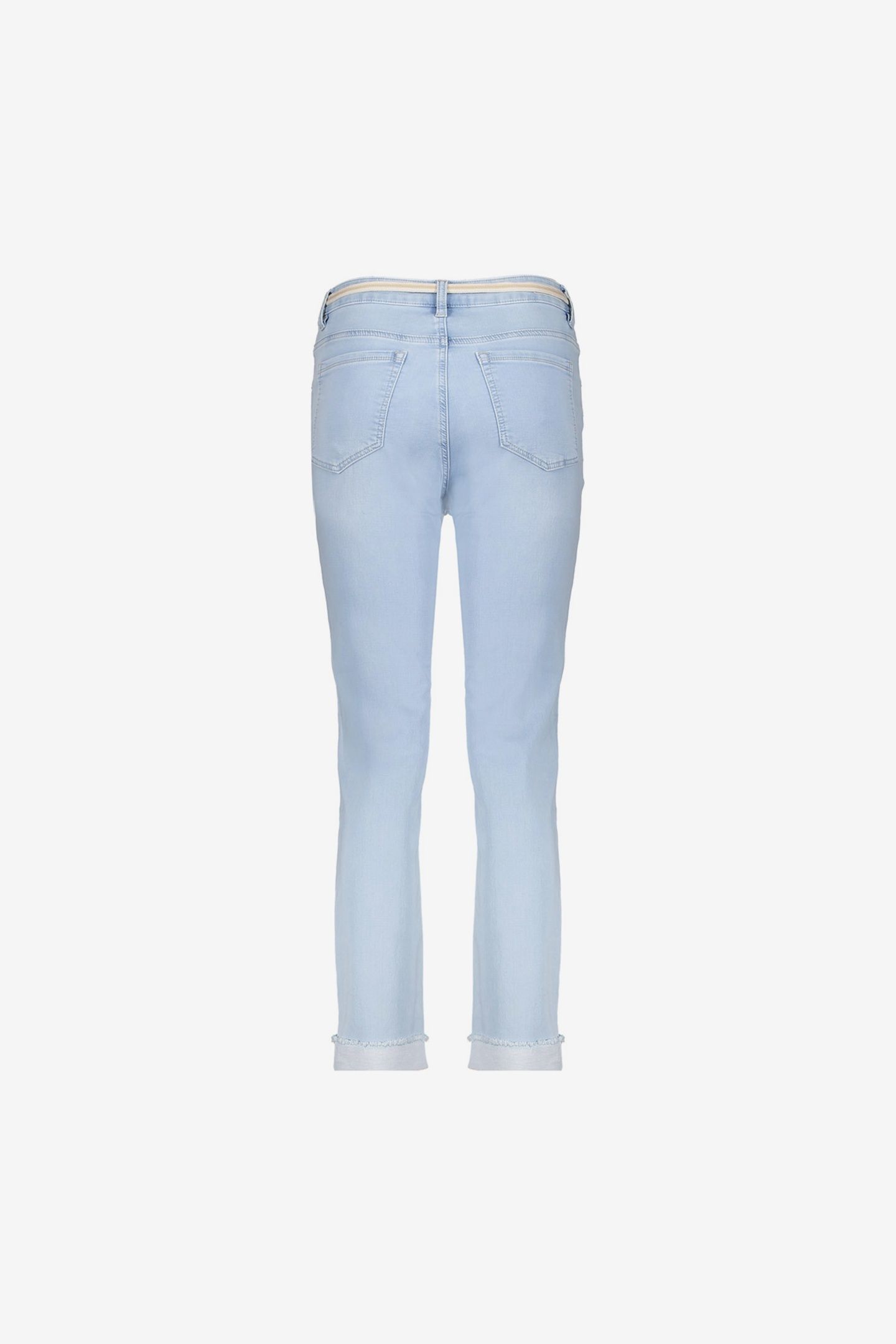 JEANS + TURN-UP BLEACHED DENIM 2