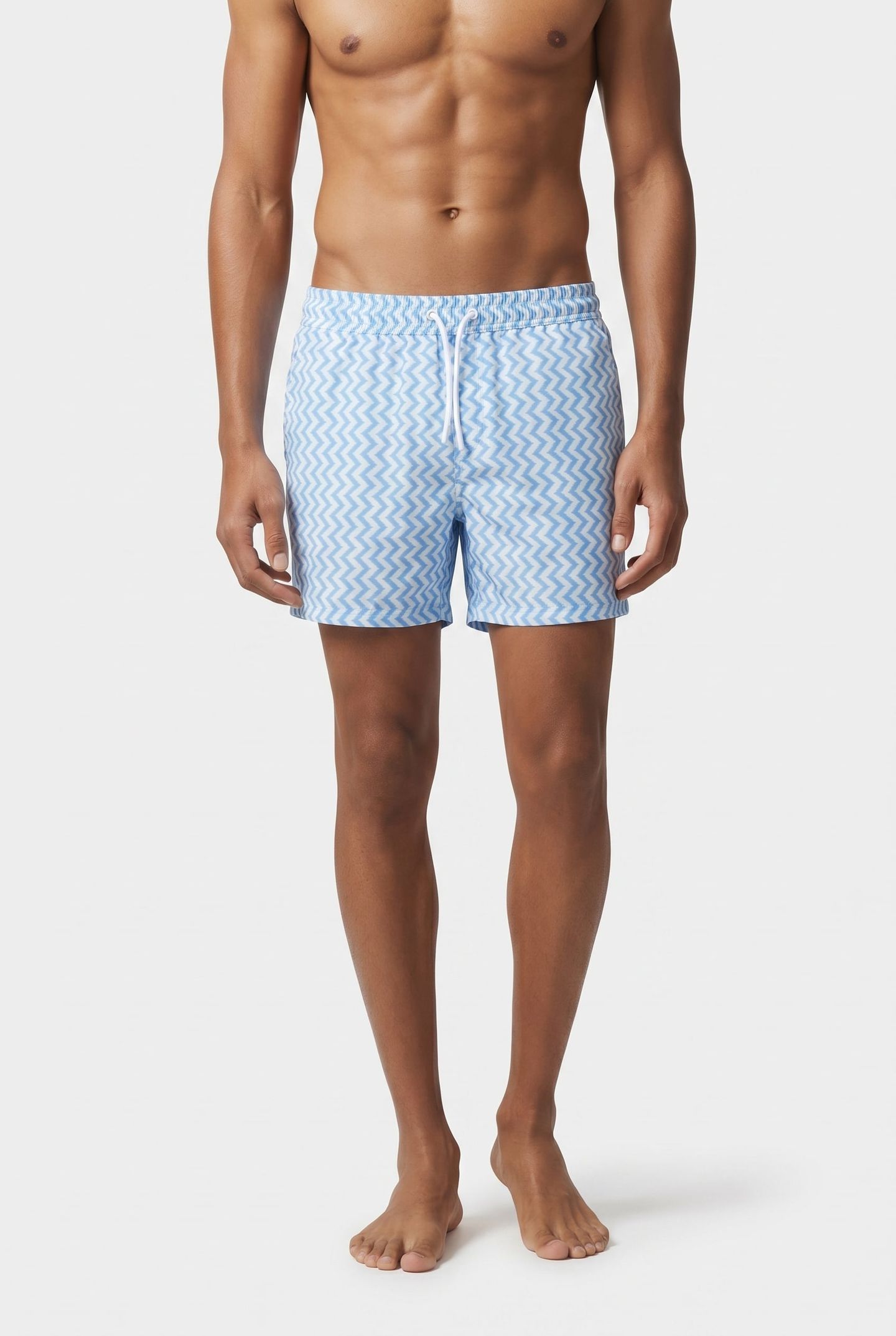 PRINTED SWIM SHORT BLUE 1