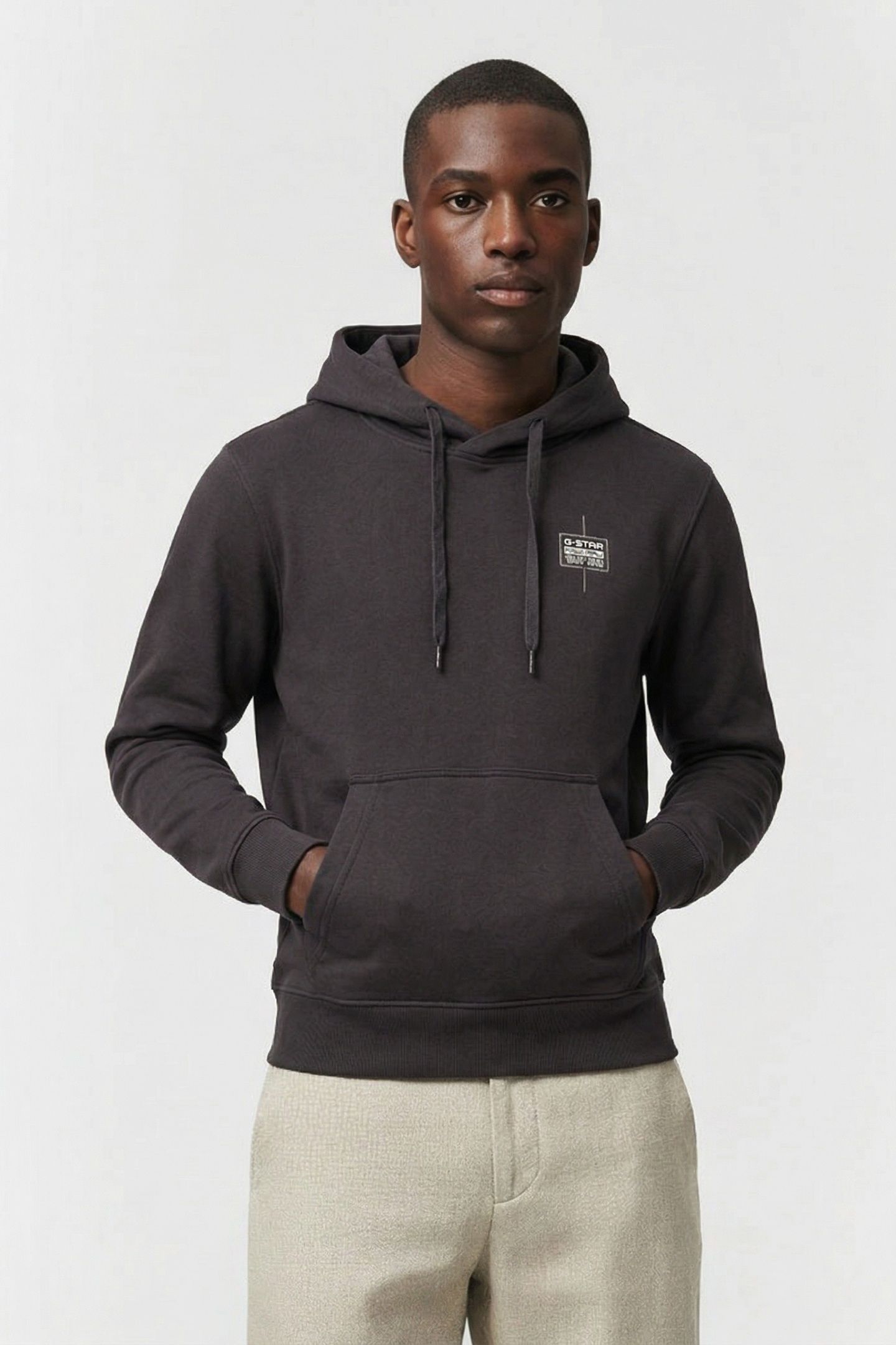 LOGO HOODED SWEAT L/S SHADOW 1