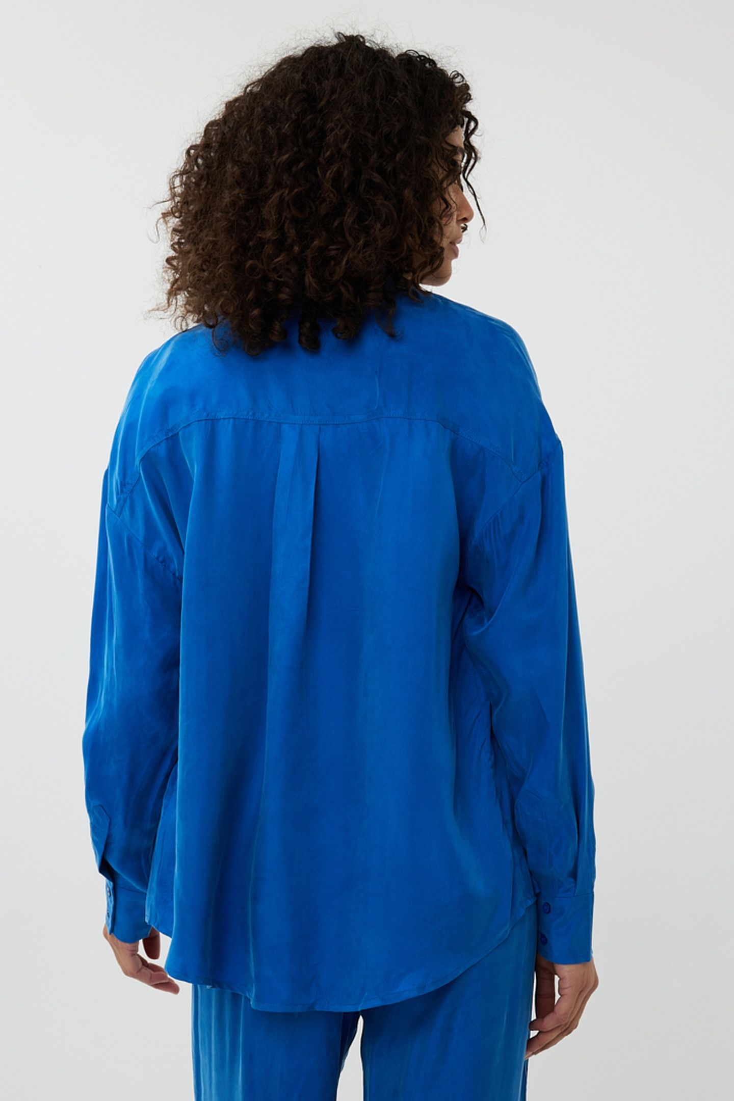 BLOUSE OVERSIZED CUPRO BLUE 5