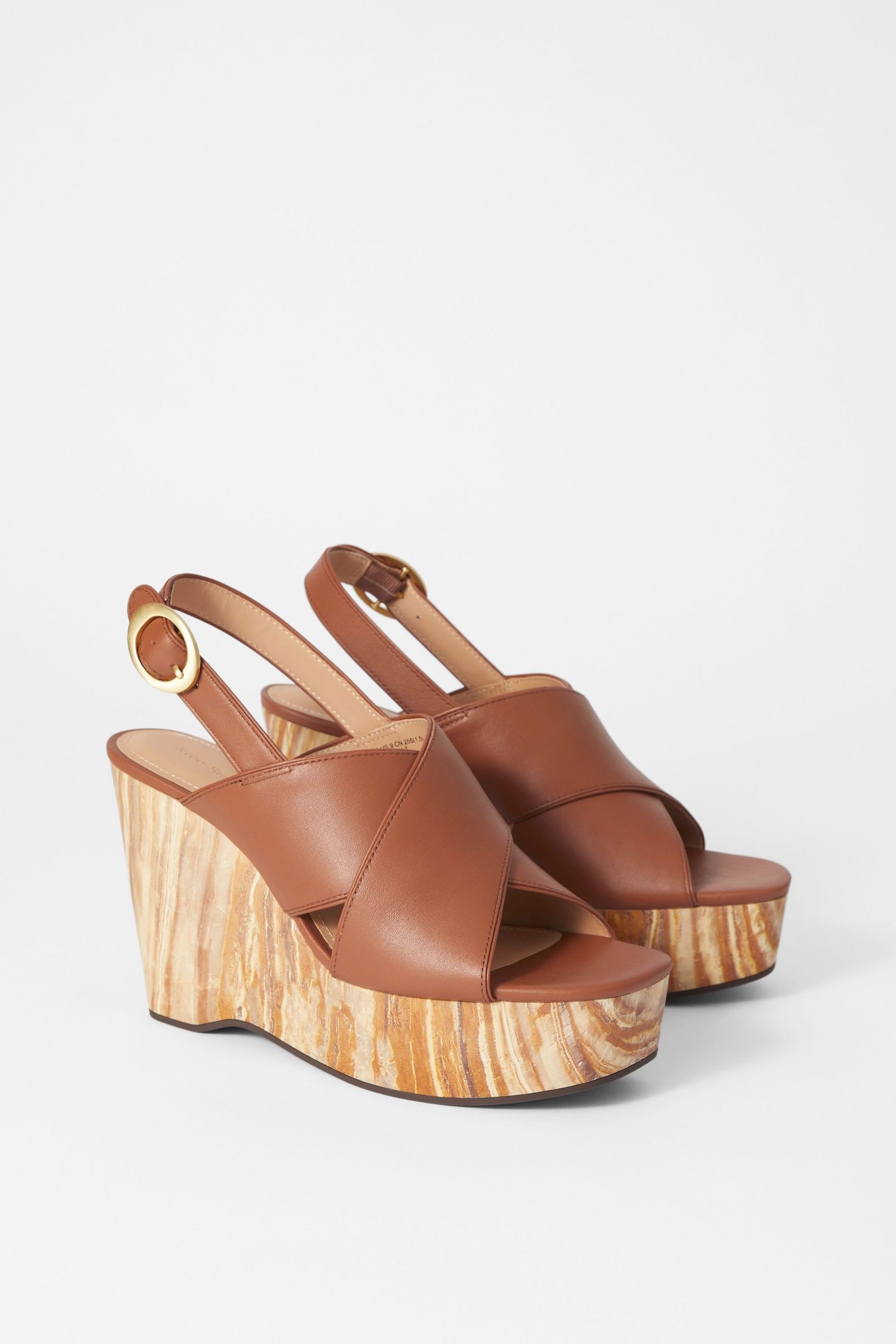 BOBBI WEDGE SANDALETTE BROWN 2