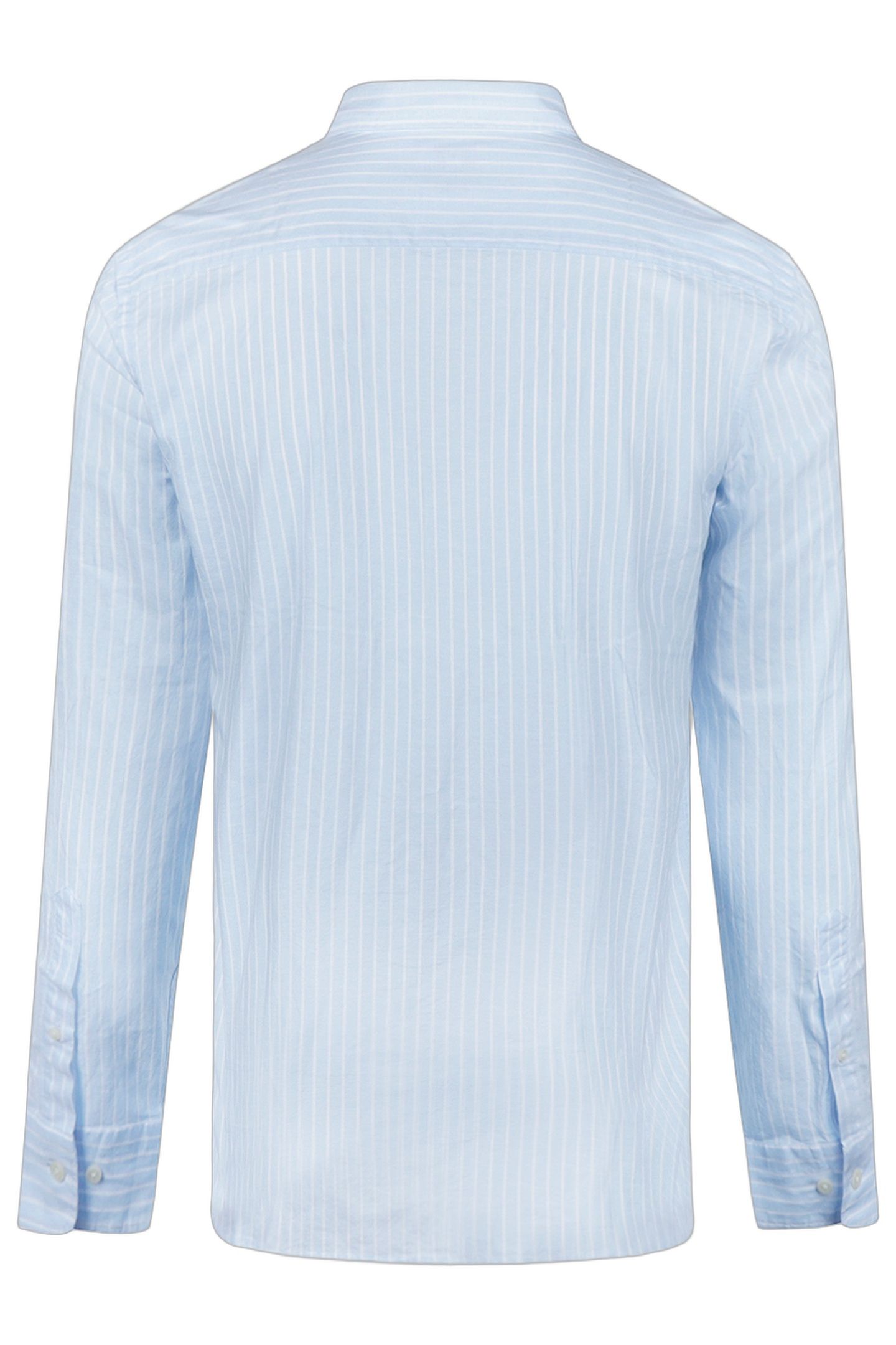 COTTON/LINNEN STRIPE SHIRTS LIGHT BLUE 2