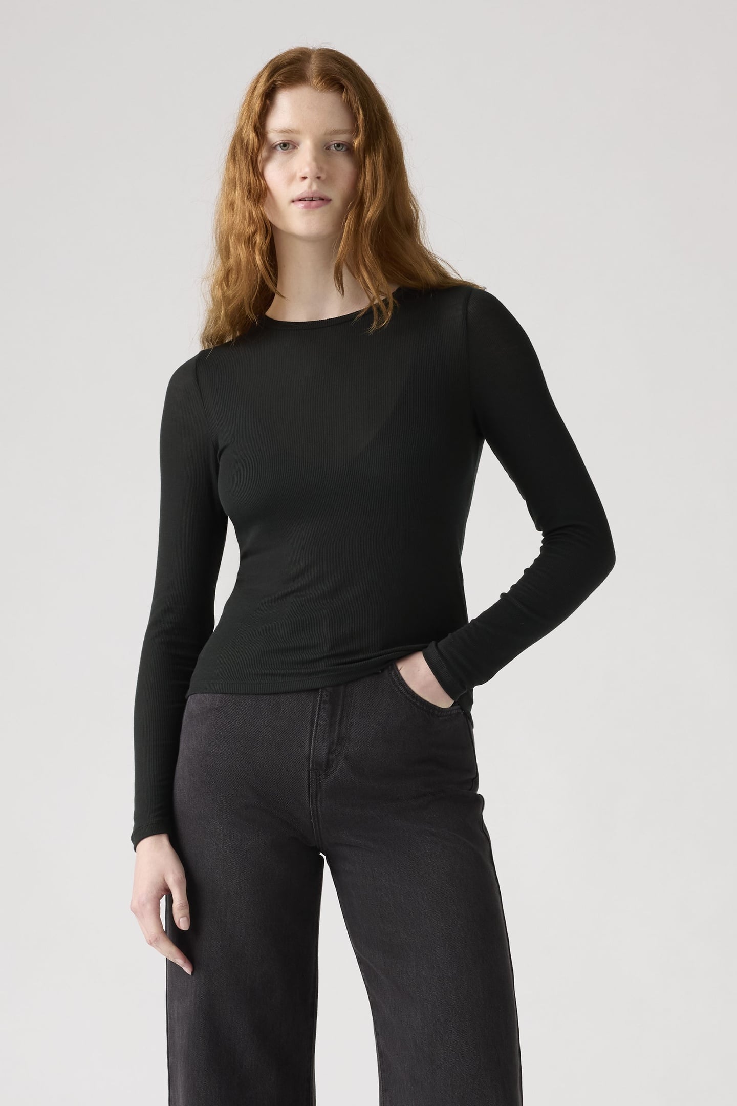 SHEER LONG SLEEVE LAYERING TOP 1