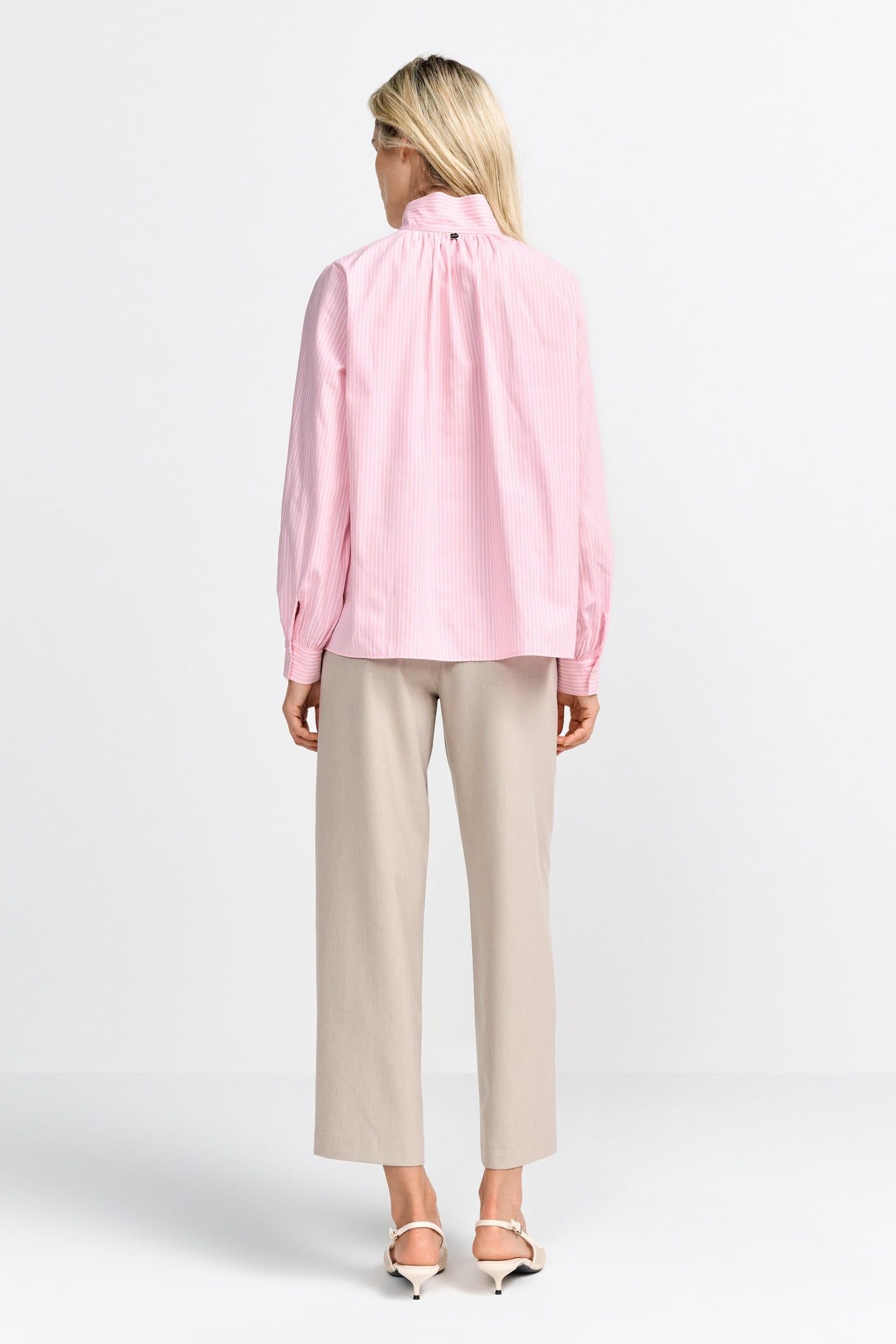 COTTON STRIPE BLOUSE STRAWBERRY CREAM 3