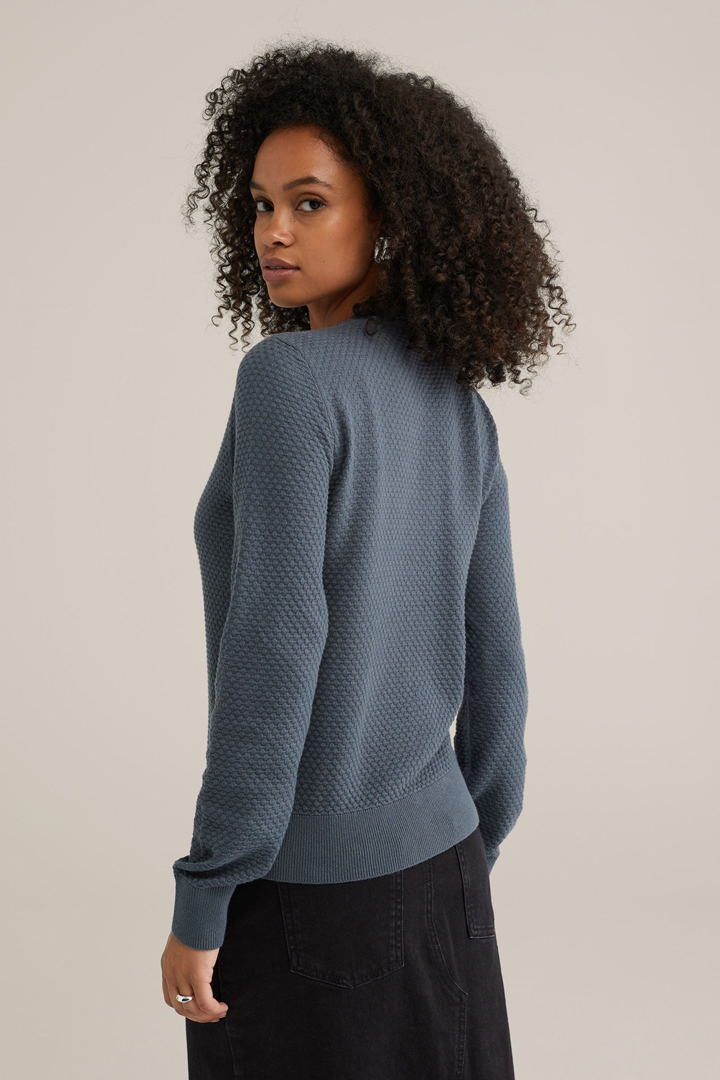 KNITTED CARDIGAN GREEN BLUE 3