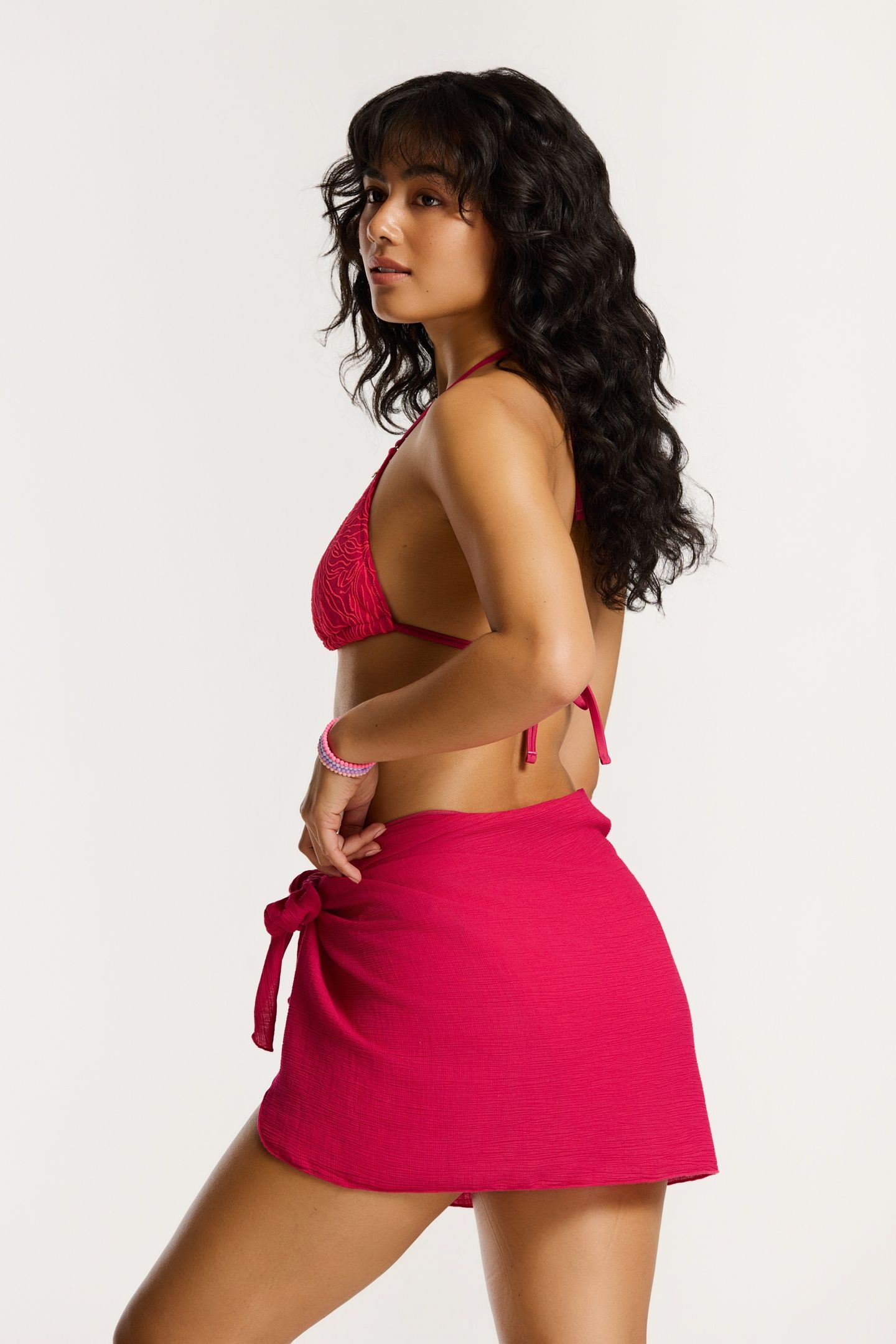 GEORGINA SARONG RED CERISE 5
