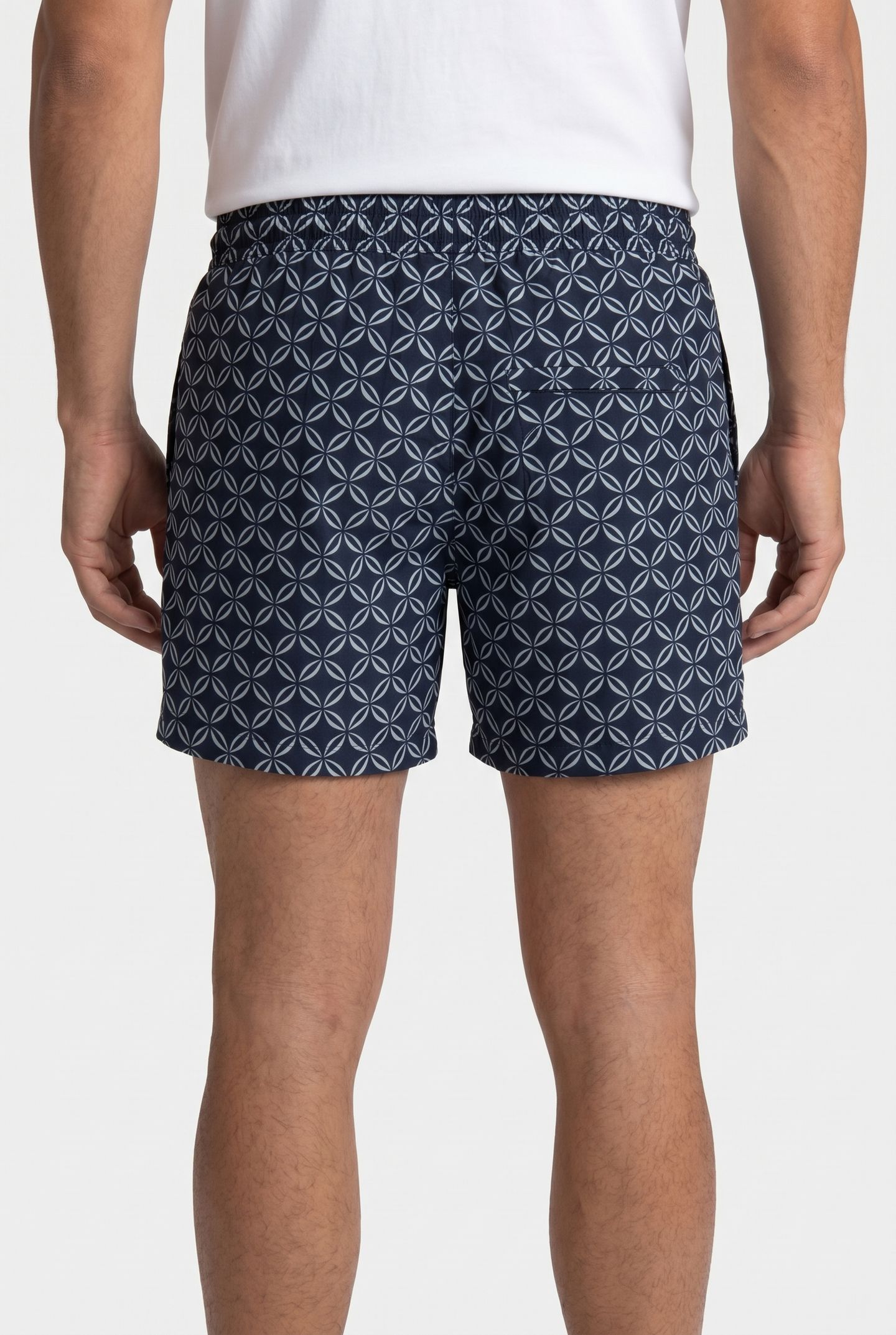 PRINTED SWIM SHORT NAVY 2