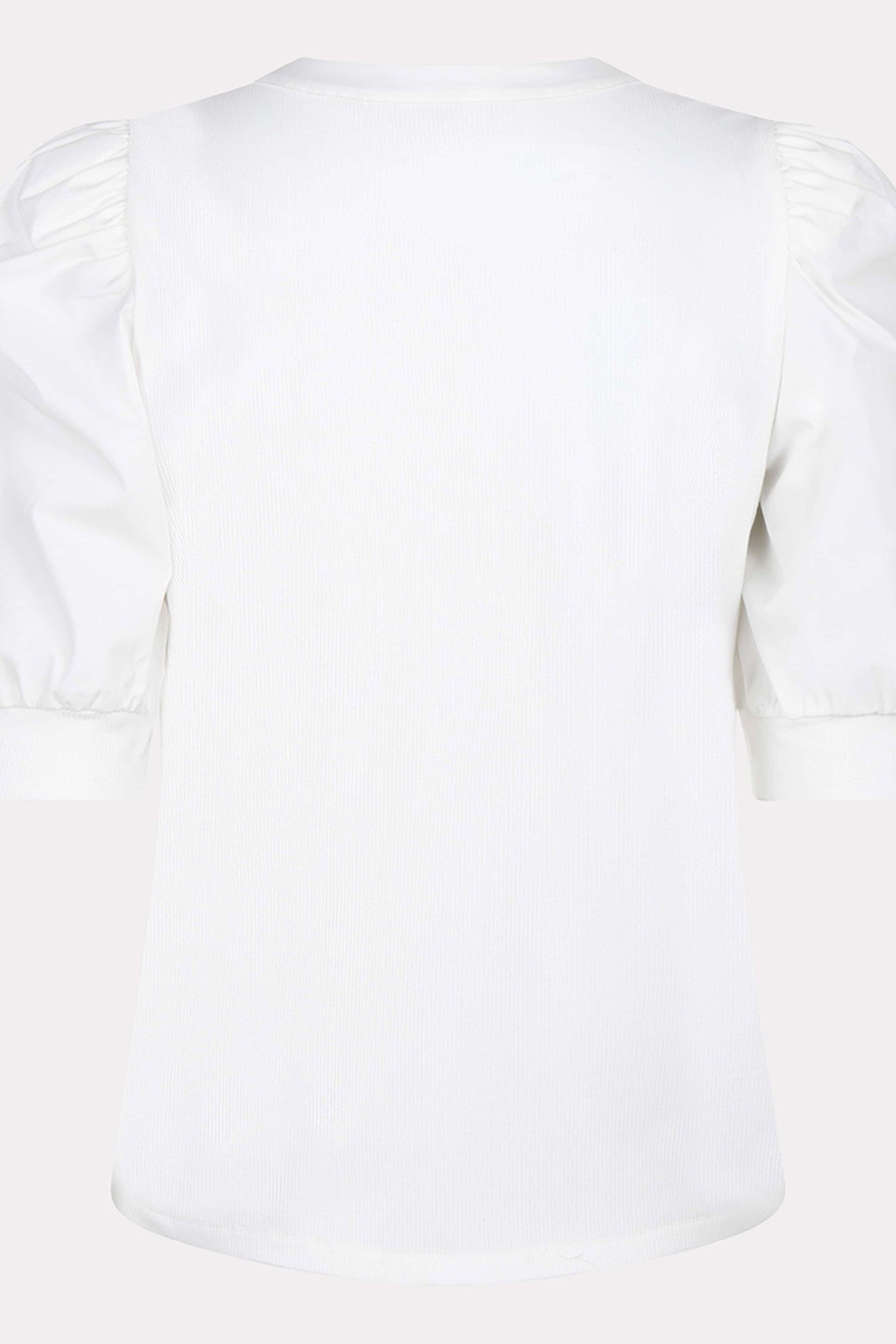 TOP WIDE RIB WOVEN SLEEVE OFF WHITE 7