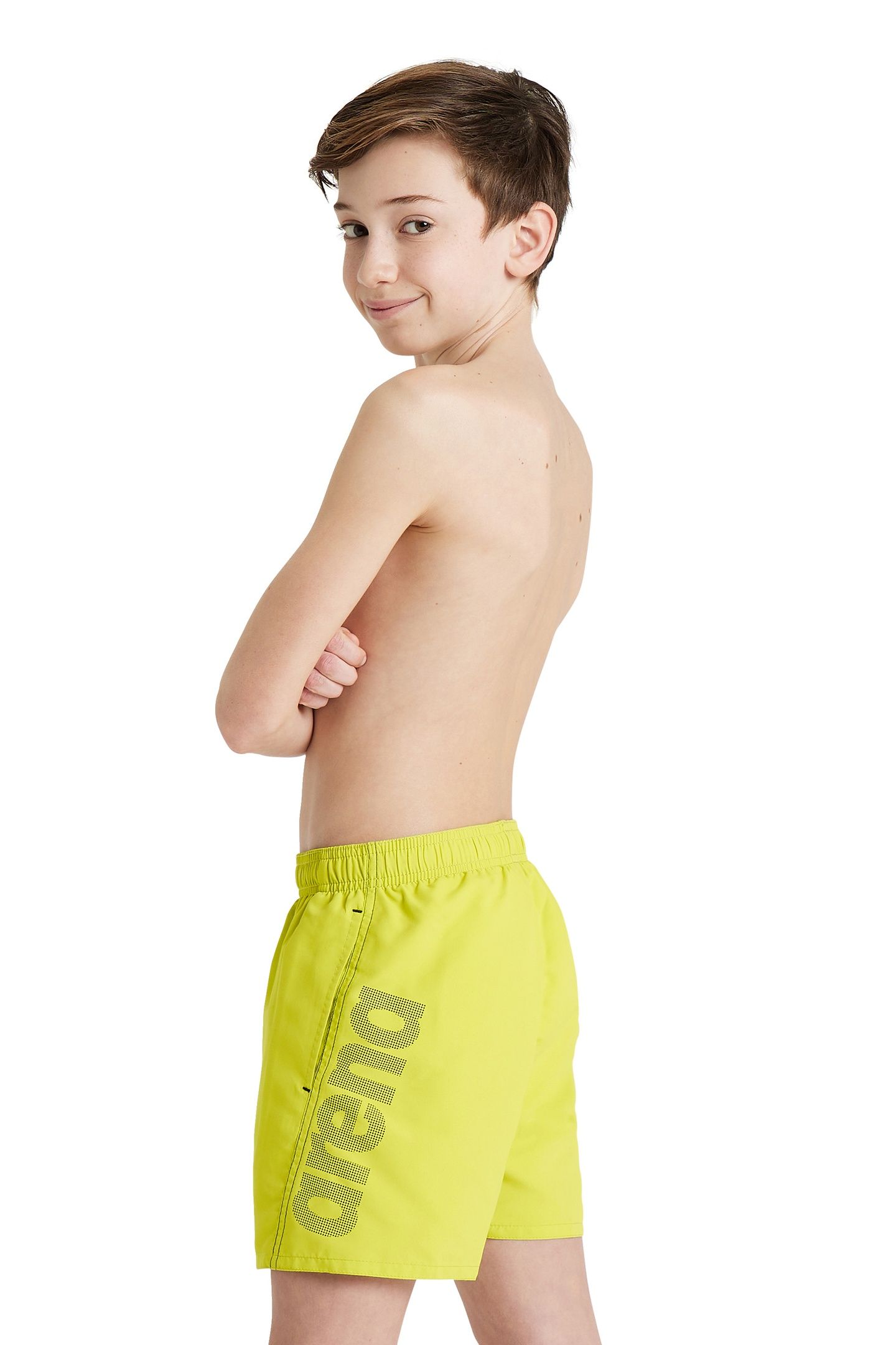 FUNDAMENTALS LOGO JR BOXER SOFT GREEN-NAVY 4