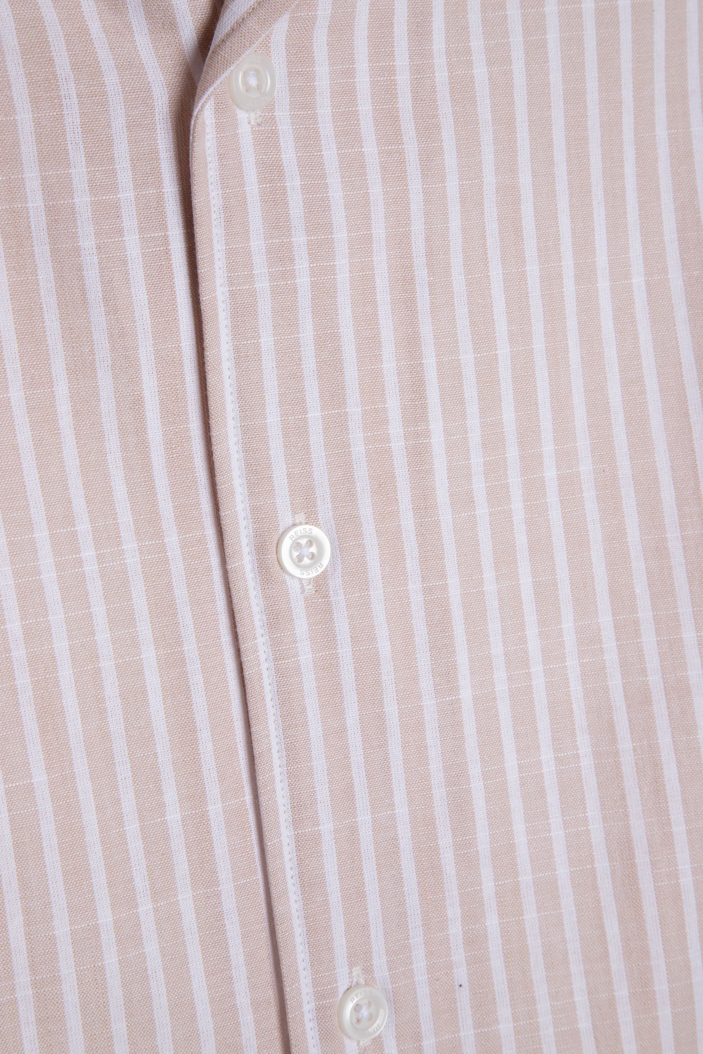 CUBAN COLLAR SS SHIRT SAND/WHITE 4