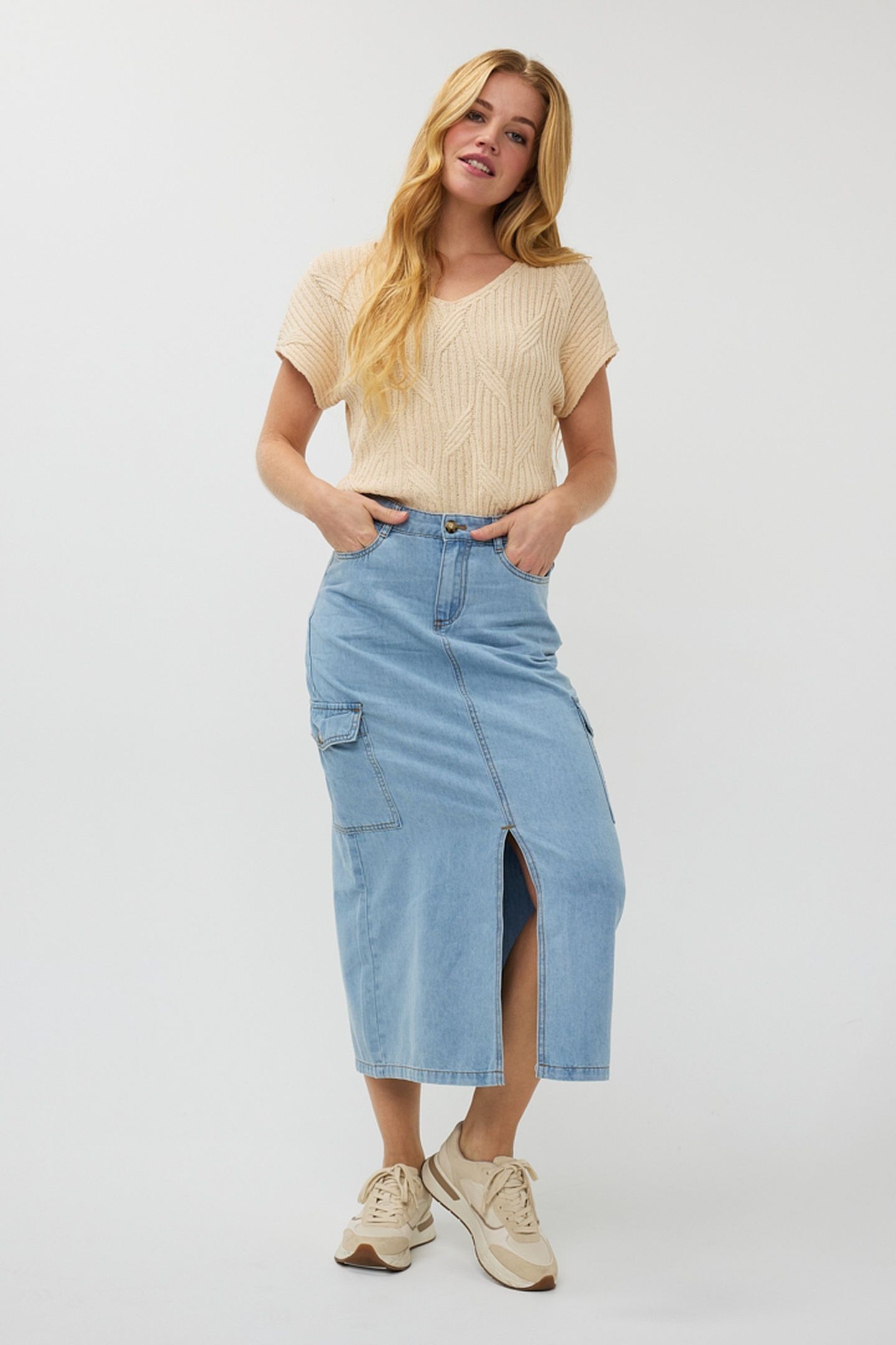 SWEATER BATWING S/SLVE SLUB LUREX IVORY 3