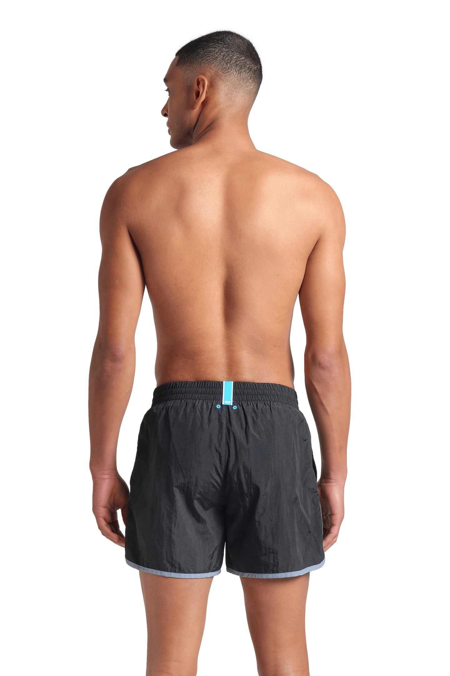 BIG LOGO BORDERS BEACH SHORT BLACK-SEAFOAM 5