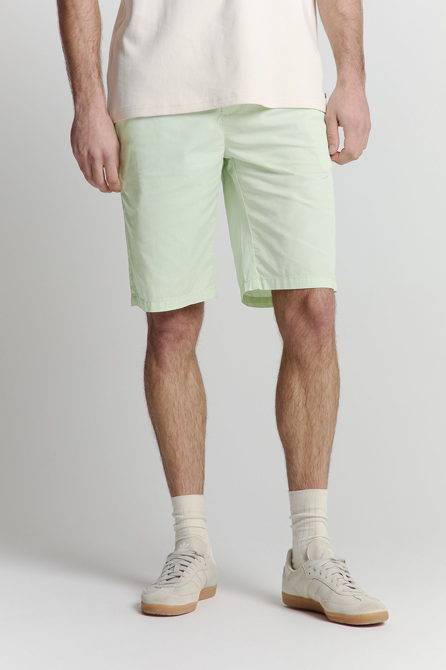 SHORT CHINO GARMENT DYED LIGHT WEIGHT STRETCH MINT 1