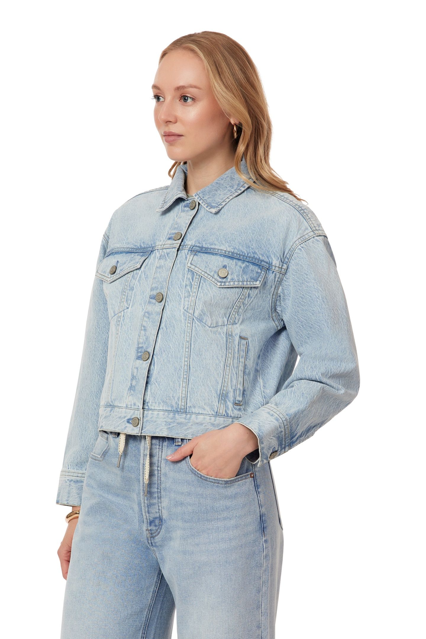 CROPPED OVERSIZED DENIM JACKET MARFA 5