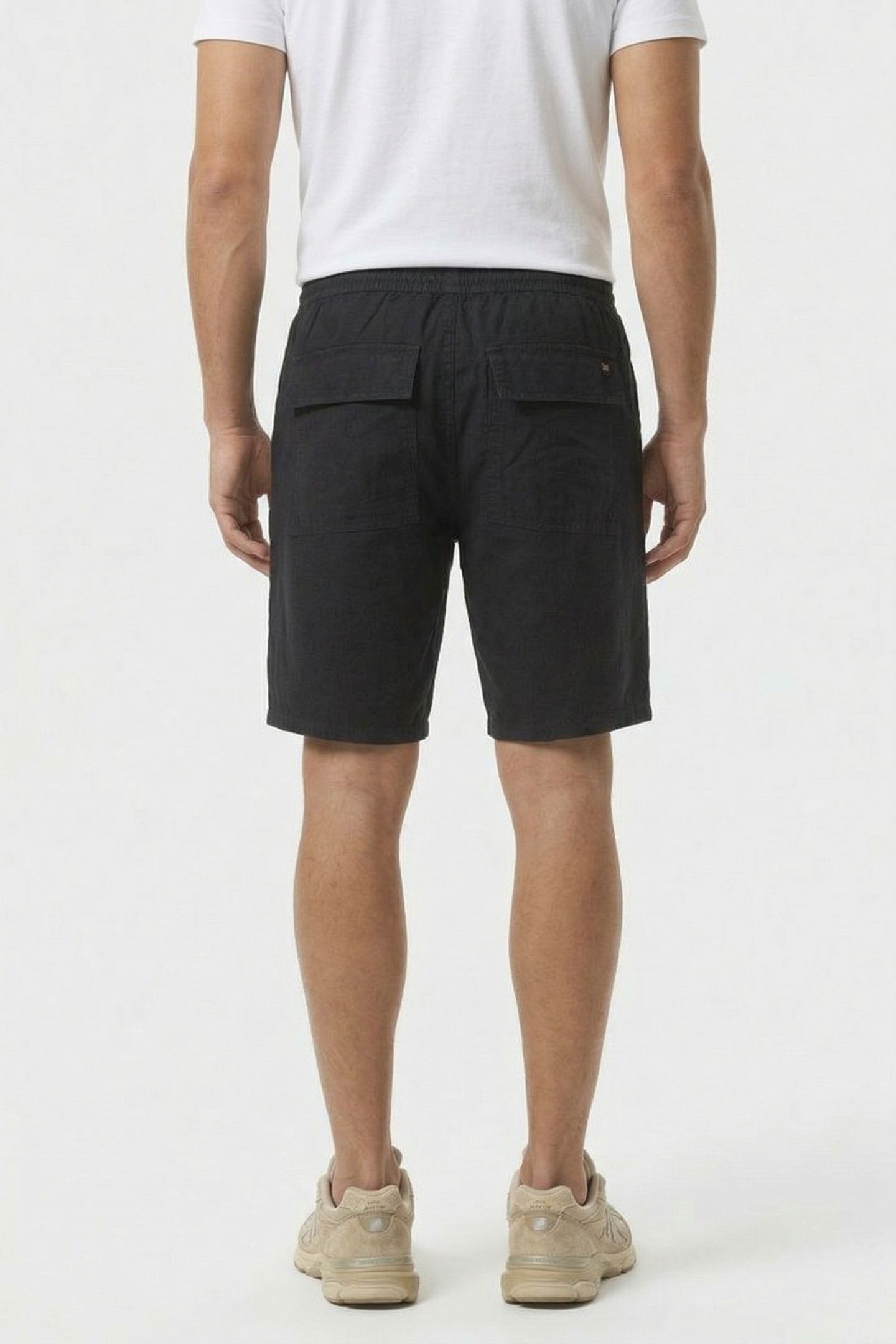 SHORT CHINO WITH LINEN GARMENT DYED NIGHT 2