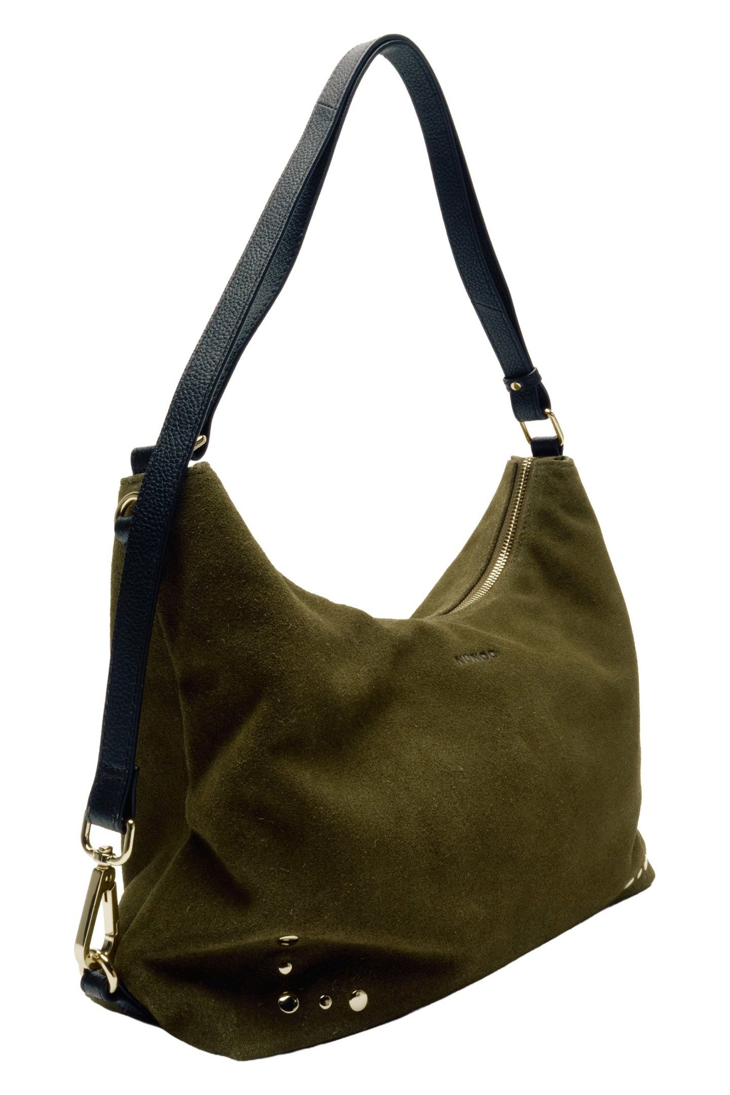 RIO SUEDE DARK OLIVE W. GOLD 3