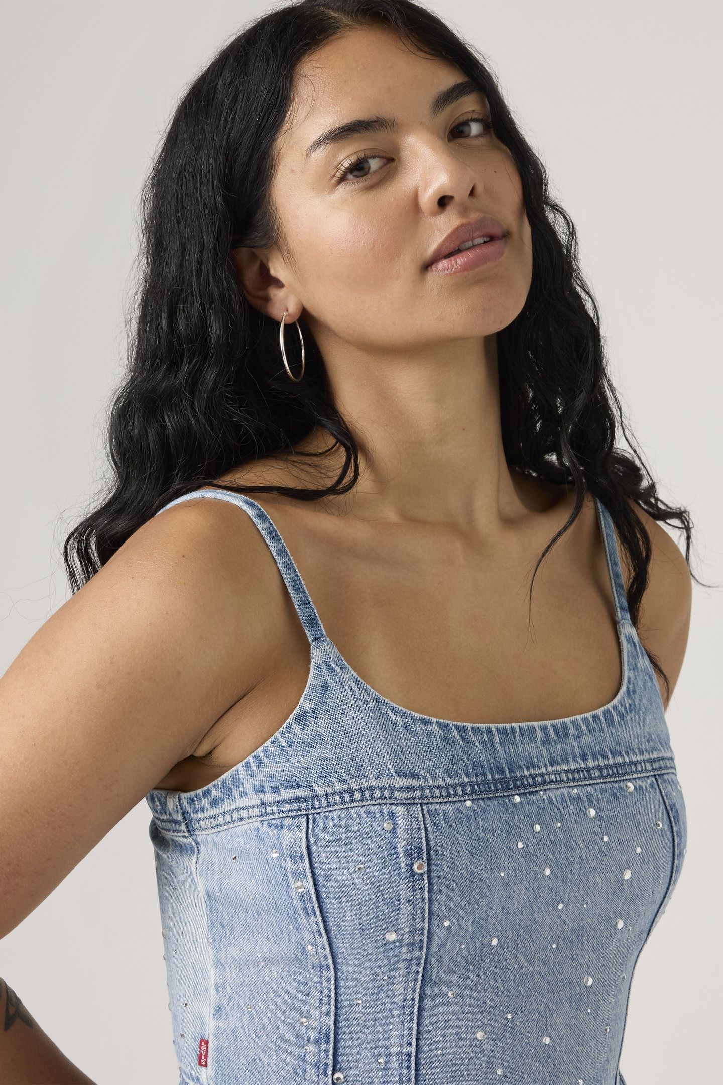 JADINE LIGHTWEIGHT DENIM CAMI TANK TOP 6