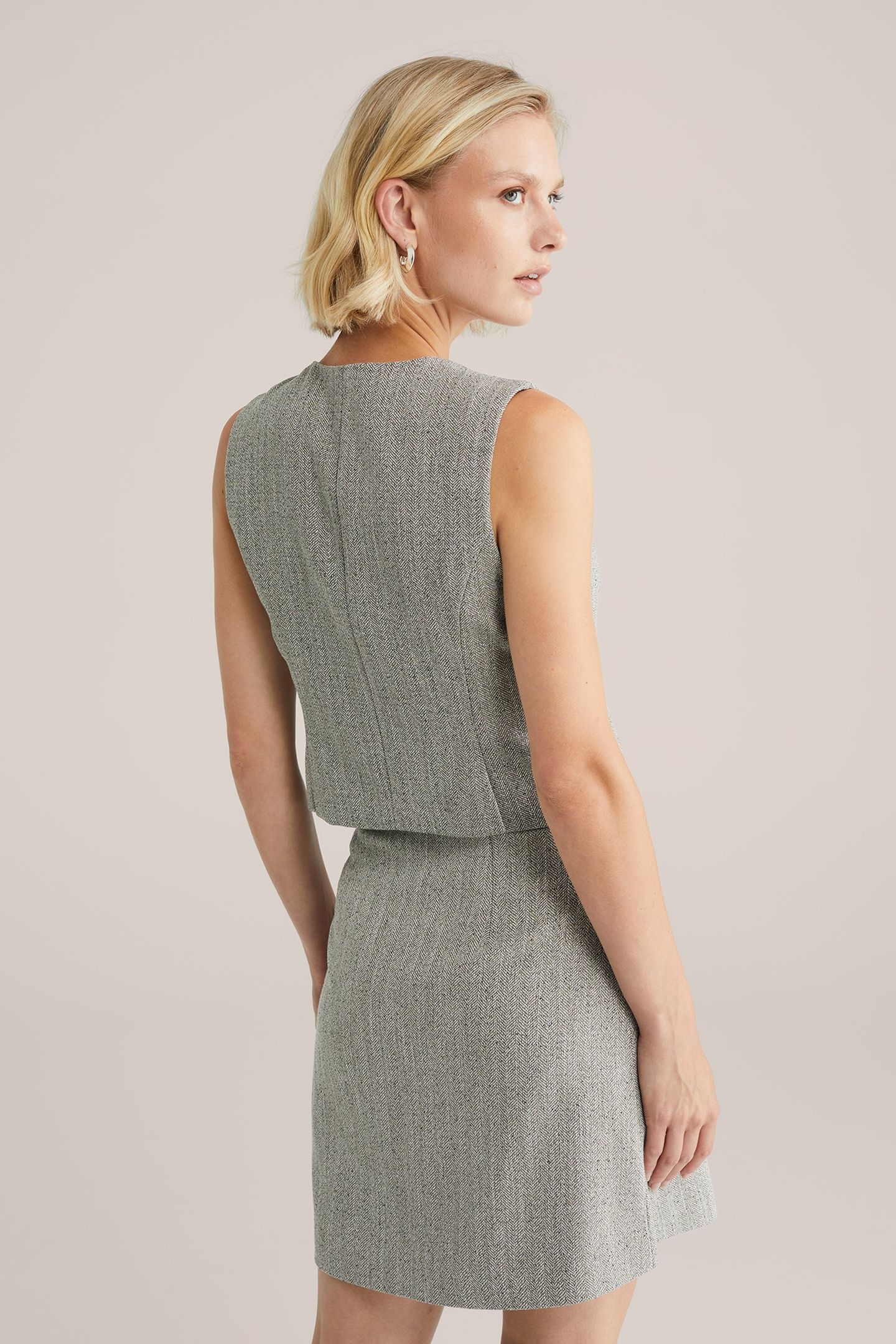 SKIRT MINI LENGTH GREY 4